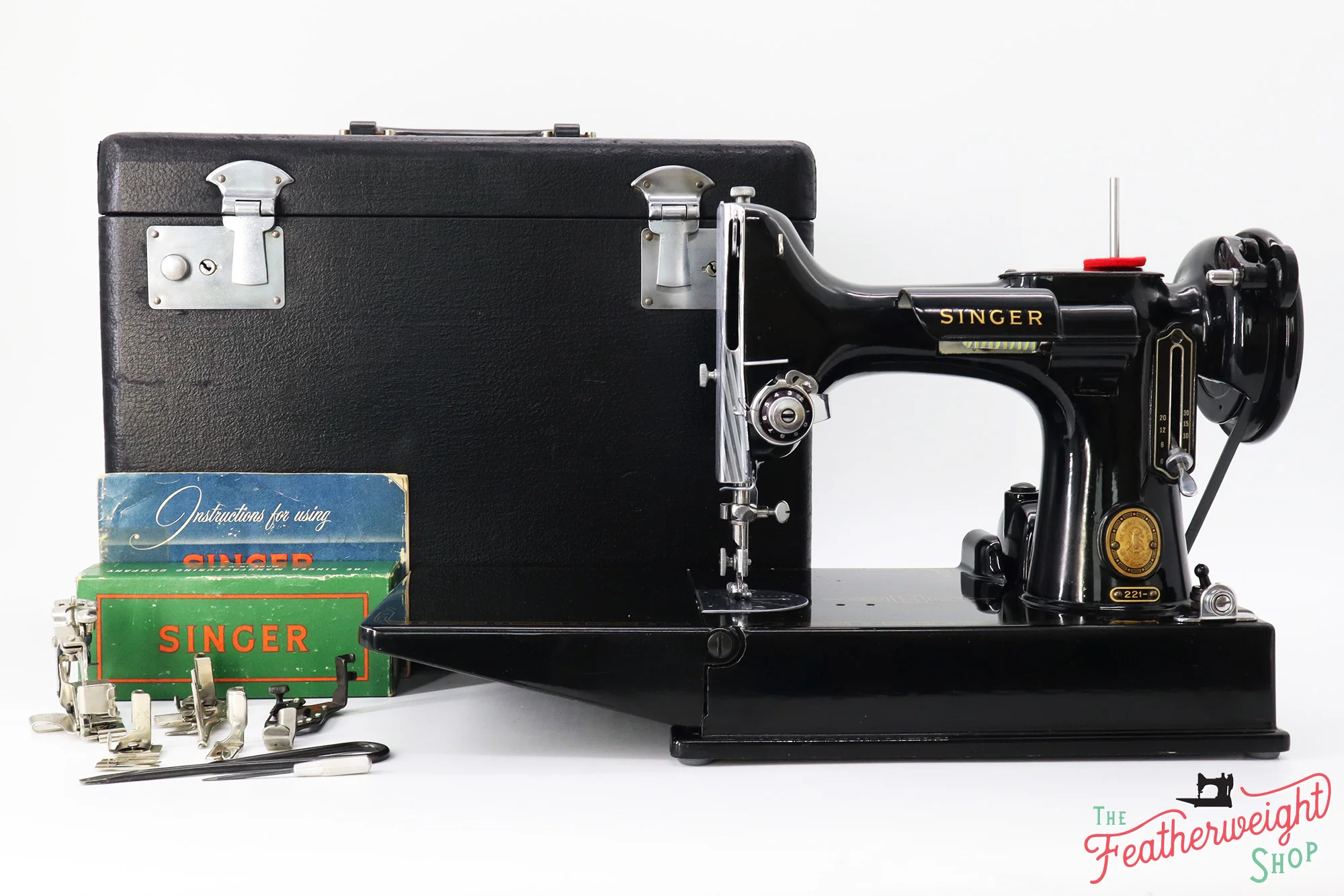 Singer Featherweight 221 Sewing Machine, AM783*** - Image 2