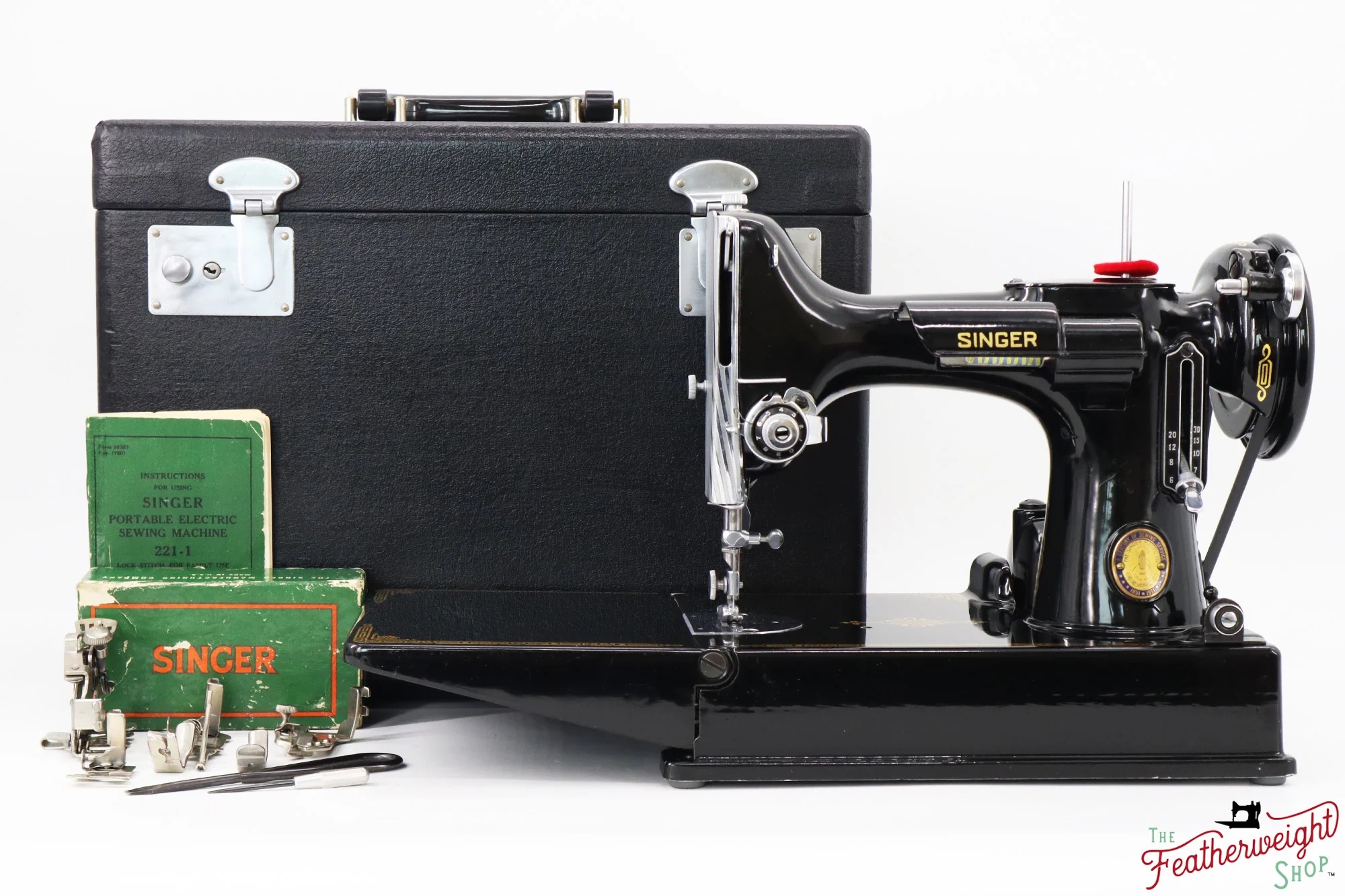 Singer Featherweight 221 Sewing Machine, Centennial: AJ7887** - Image 2