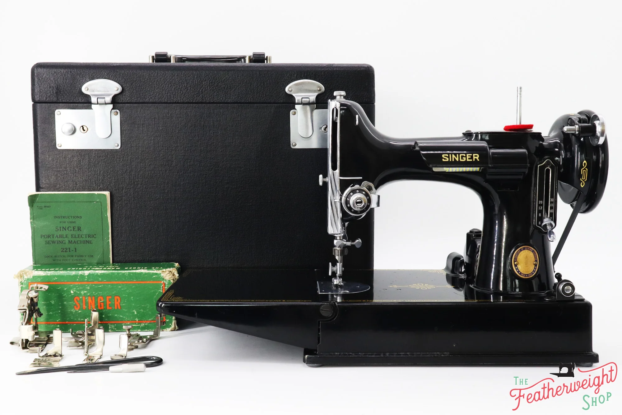 Singer Featherweight 221 Sewing Machine, Centennial: AK072*** - Image 2