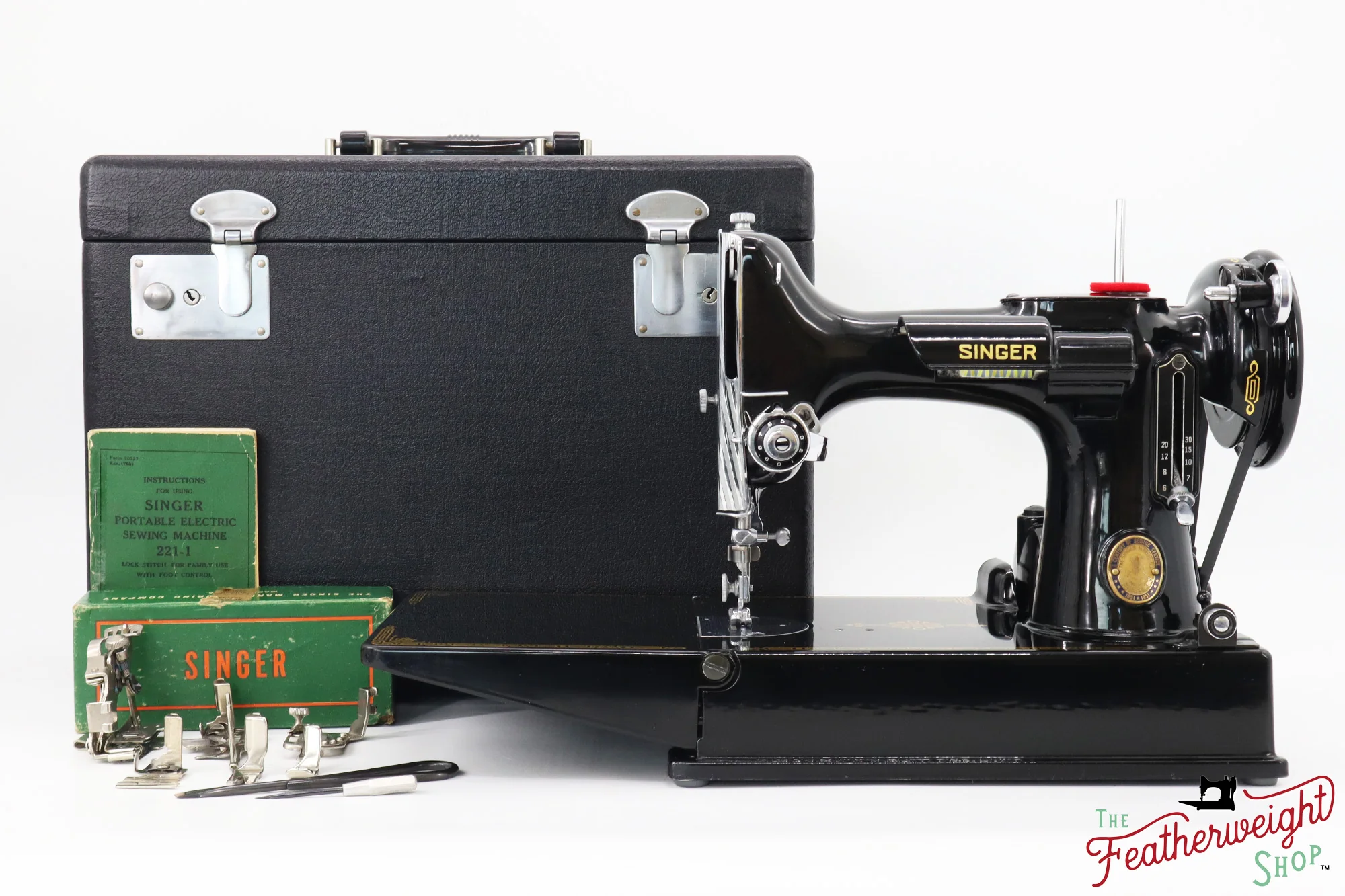 Singer Featherweight 221 Sewing Machine, Centennial: AK081*** - Image 2