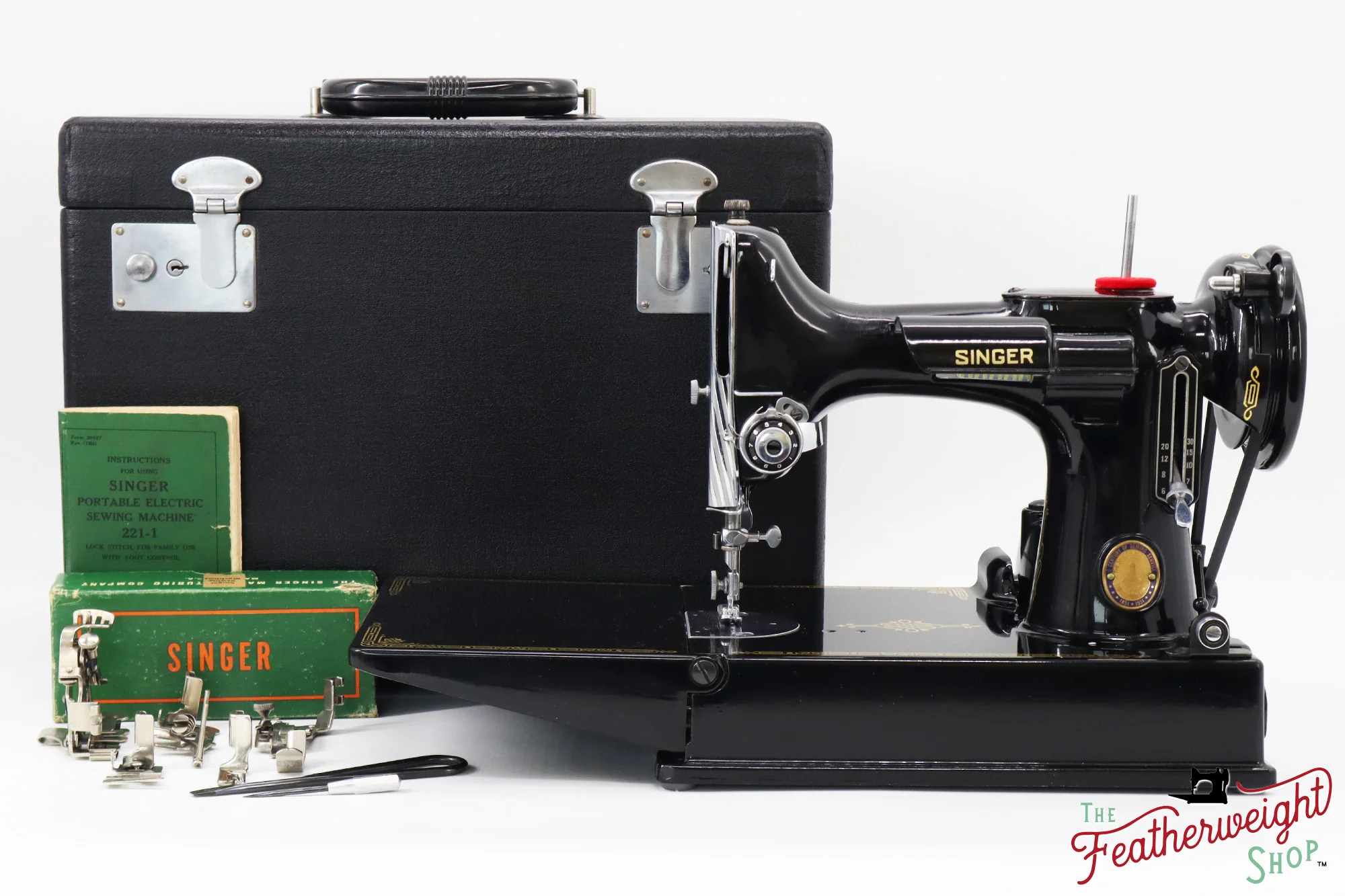 Singer Featherweight 221 Sewing Machine, Centennial: AK117*** - Image 2