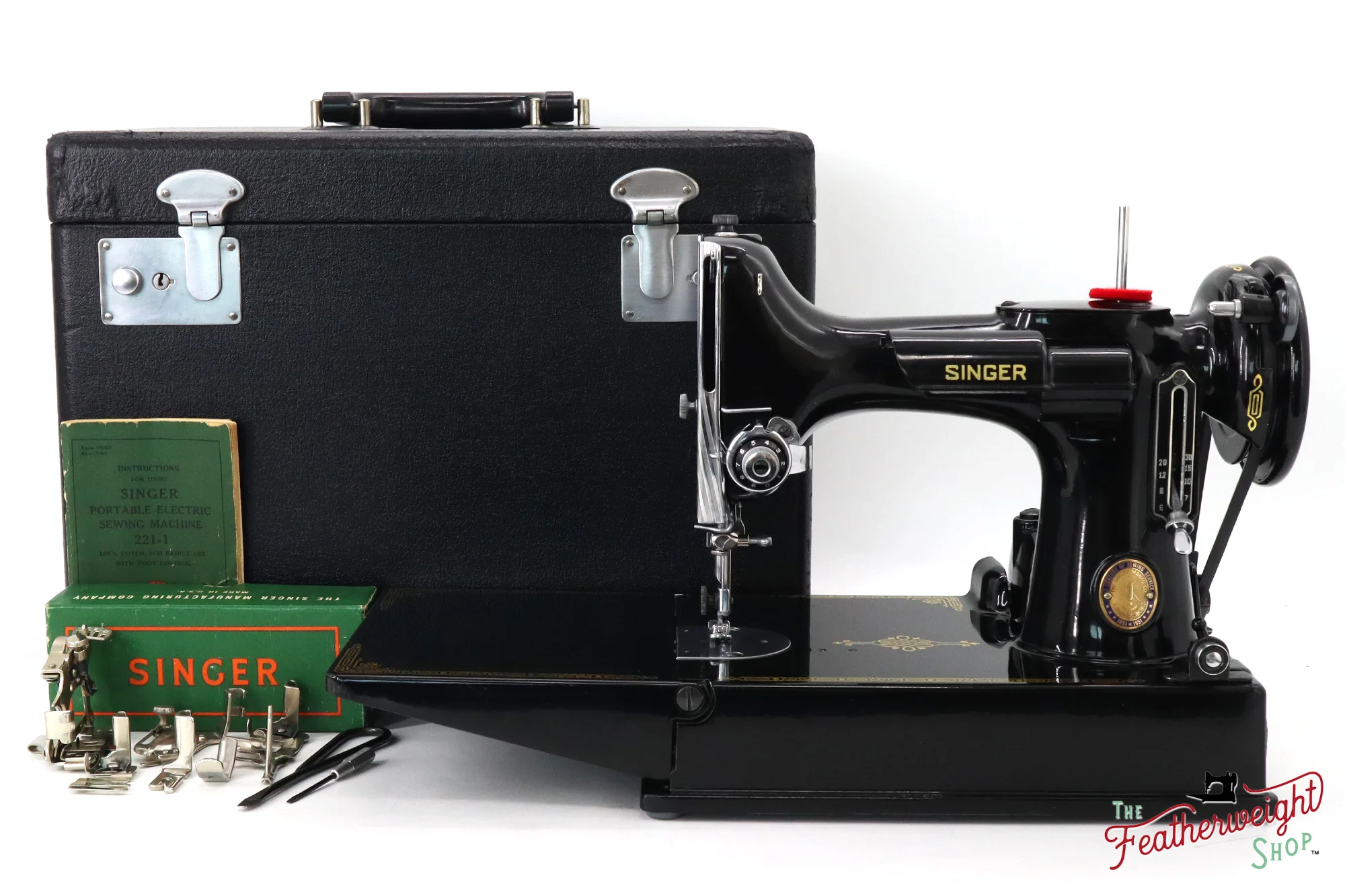 Singer Featherweight 221 Sewing Machine, Centennial: AK394*** - Image 2