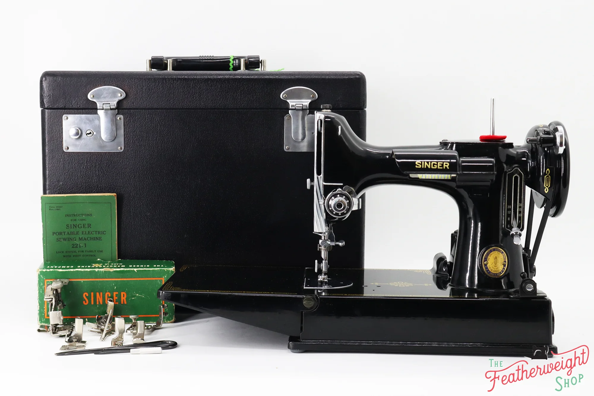 Singer Featherweight 221 Sewing Machine, Centennial: AK587*** - Image 2