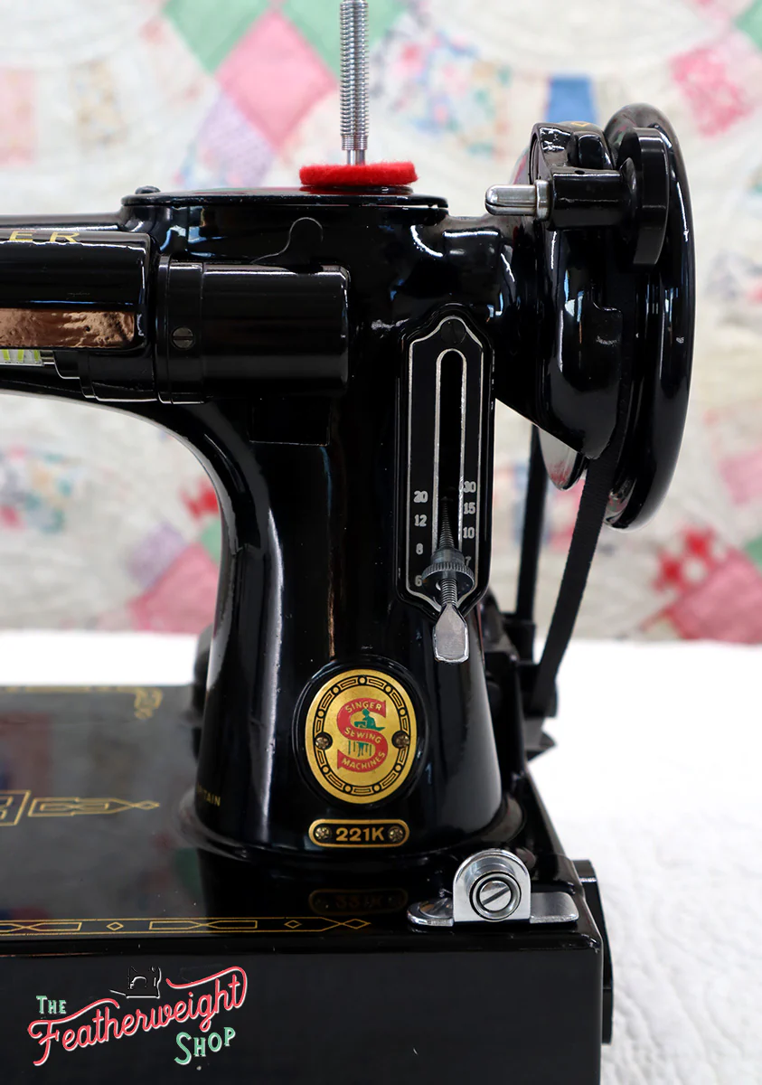 Singer Featherweight 221 Sewing Machine, RED "S" ES242*** - Image 16