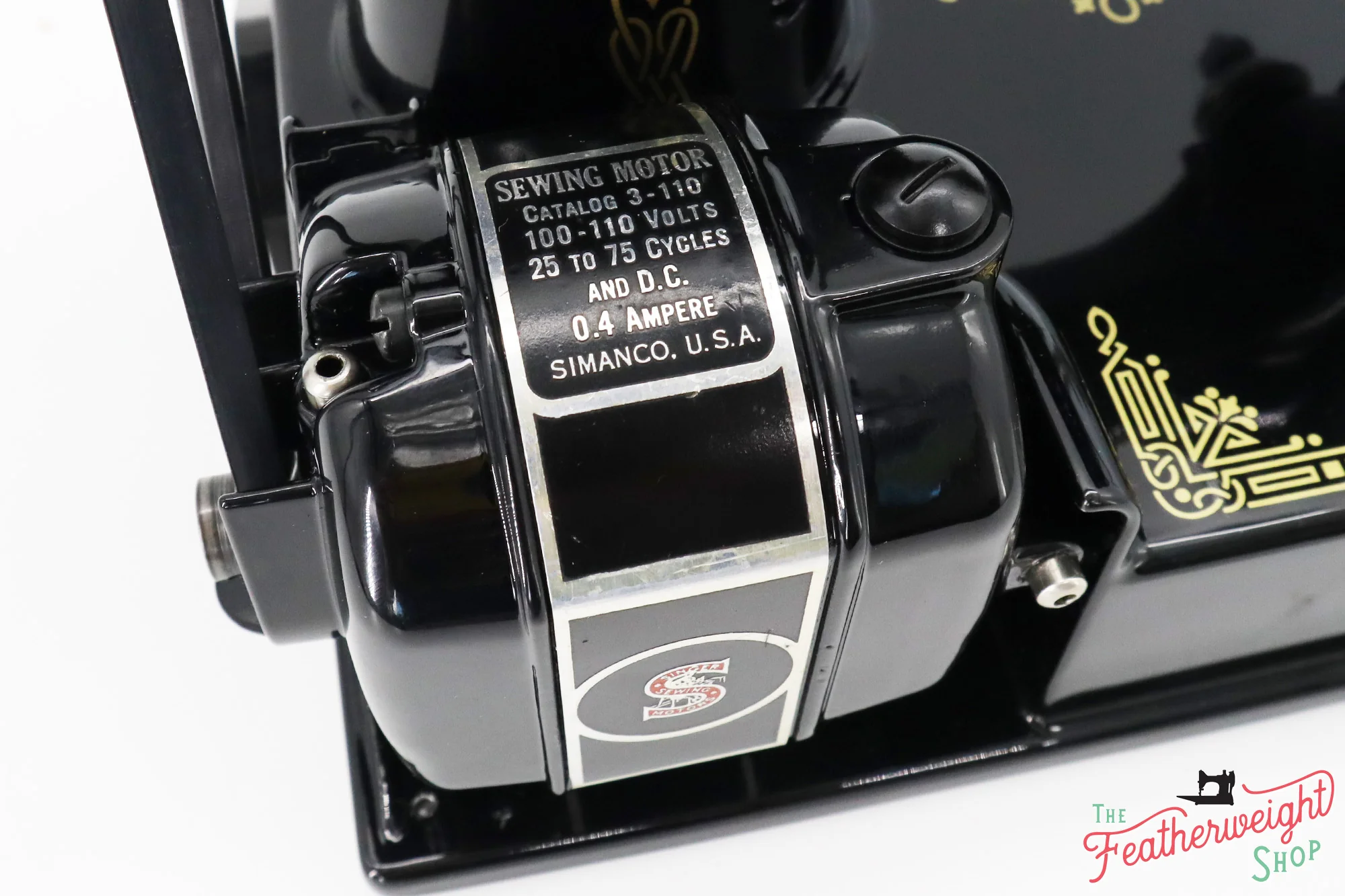 Singer Featherweight 221 Sewing machine, "First-Run" 1933 AD5430** - Fully Restored in Gloss Black - Image 19
