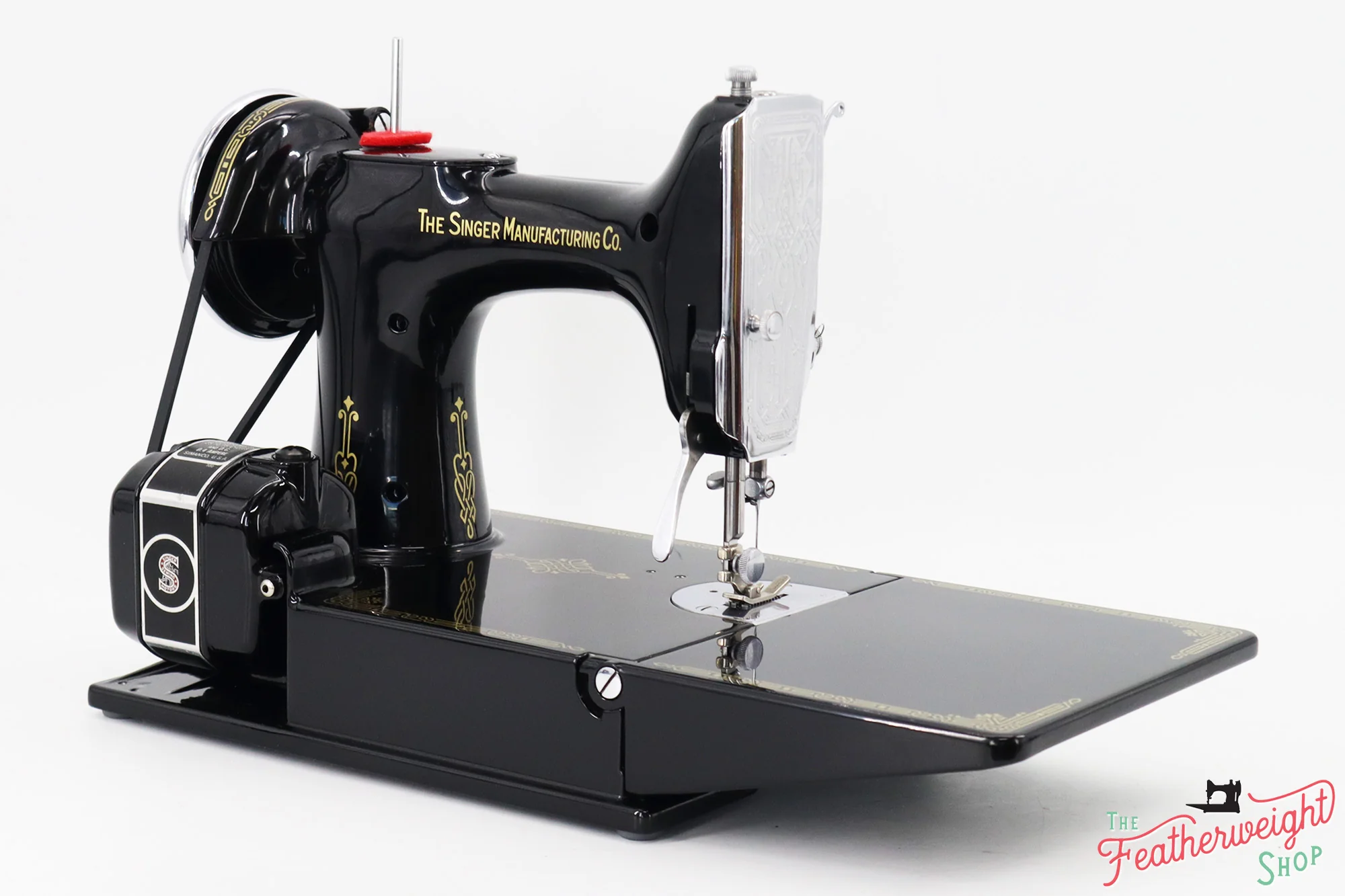 Singer Featherweight 221 Sewing machine, "First-Run" 1933 AD5430** - Fully Restored in Gloss Black - Image 5