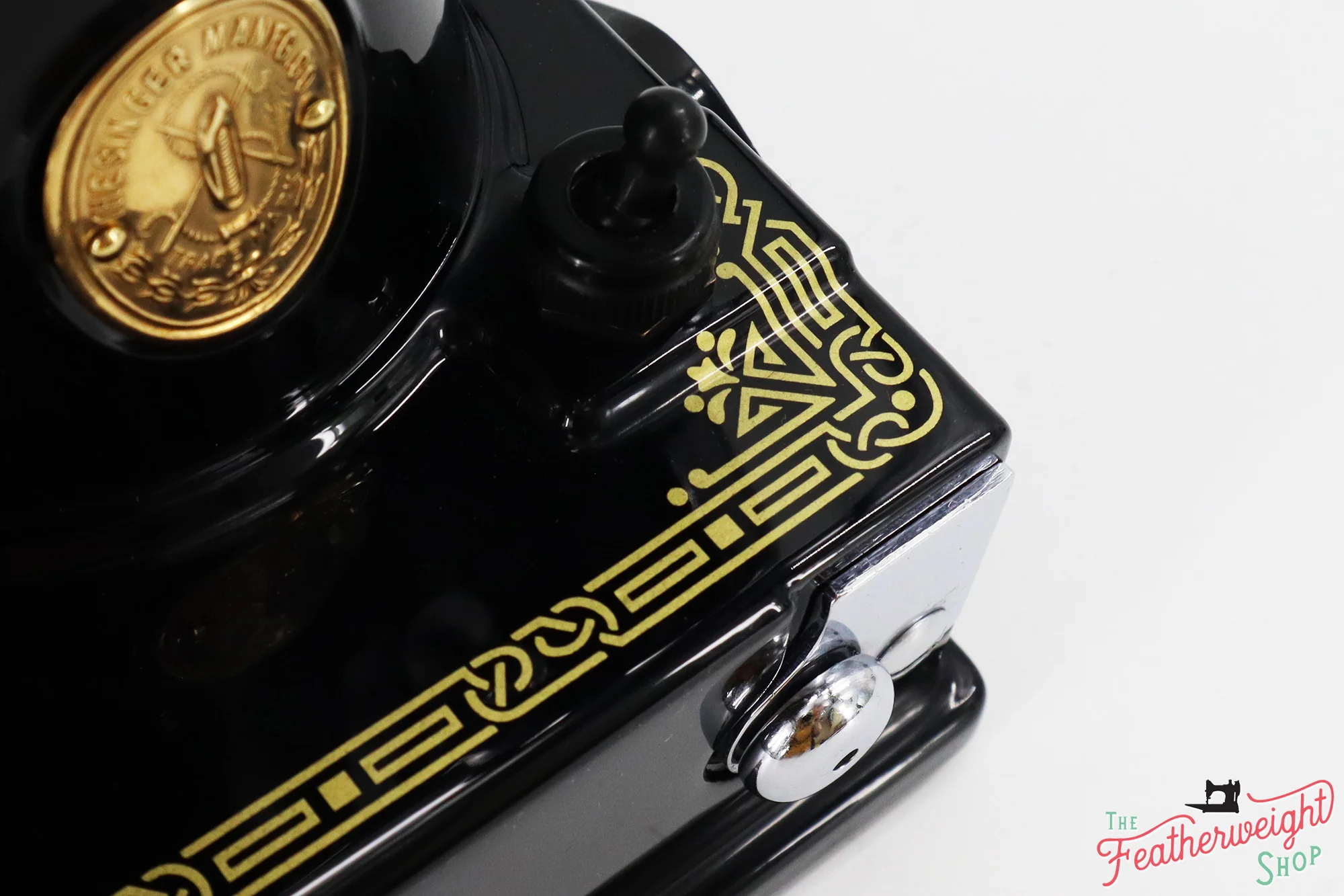 Singer Featherweight 221 Sewing machine, "First-Run" 1933 AD5430** - Fully Restored in Gloss Black - Image 8