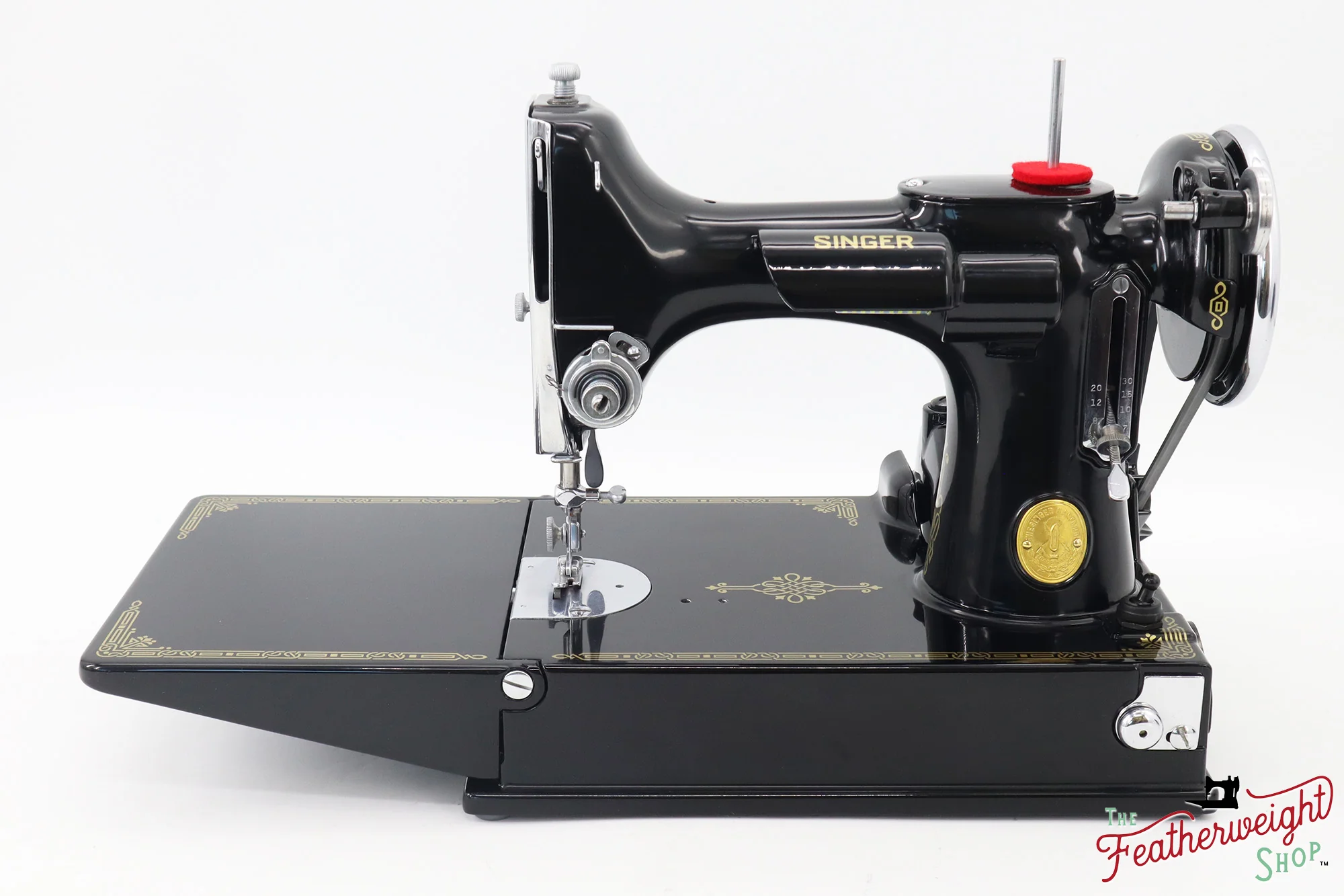 Singer Featherweight 221 Sewing machine, "First-Run" 1933 AD5473** - Fully Restored in Gloss Black