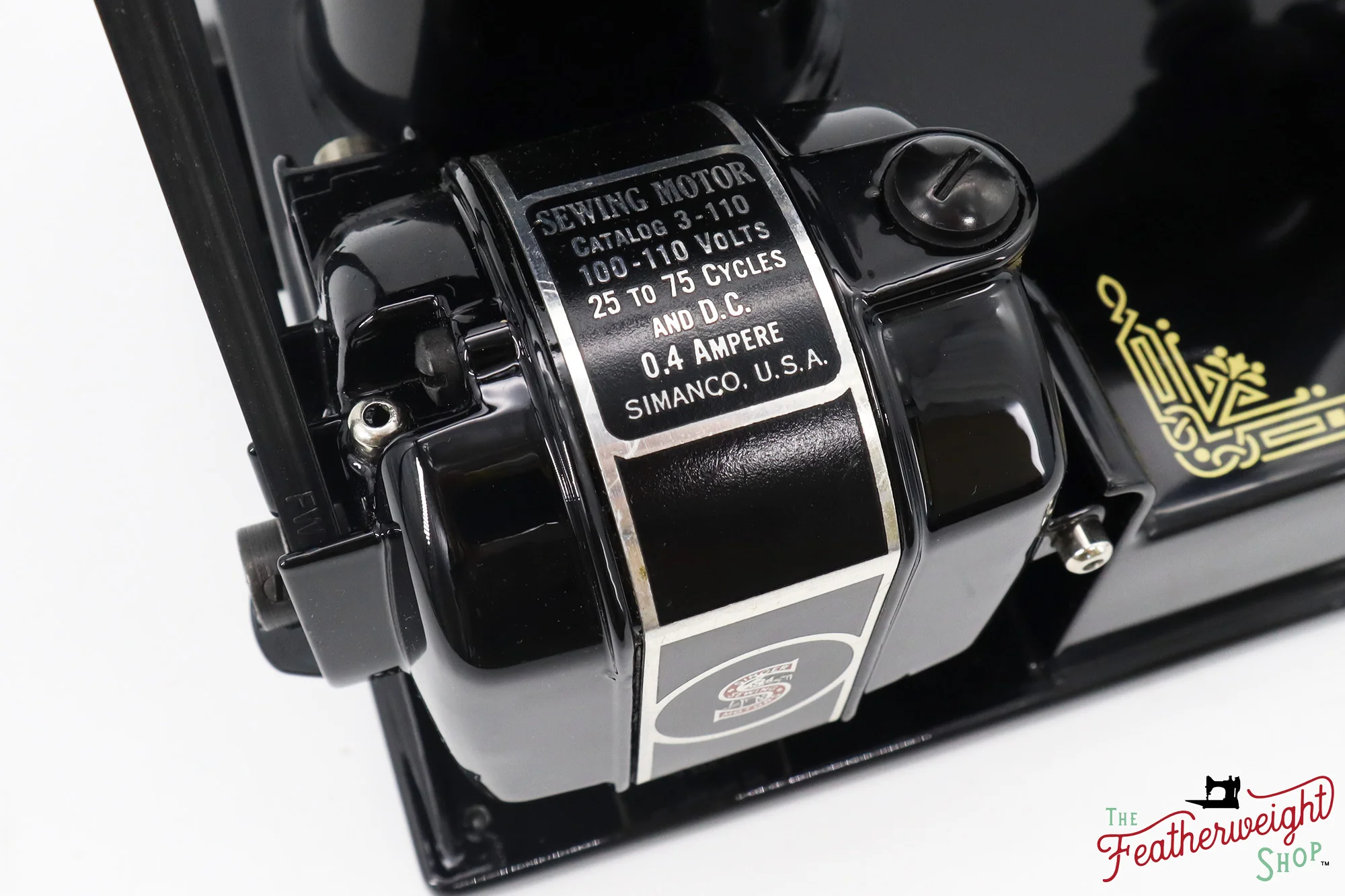 Singer Featherweight 221 Sewing machine, "First-Run" 1933 AD5473** - Fully Restored in Gloss Black - Image 15