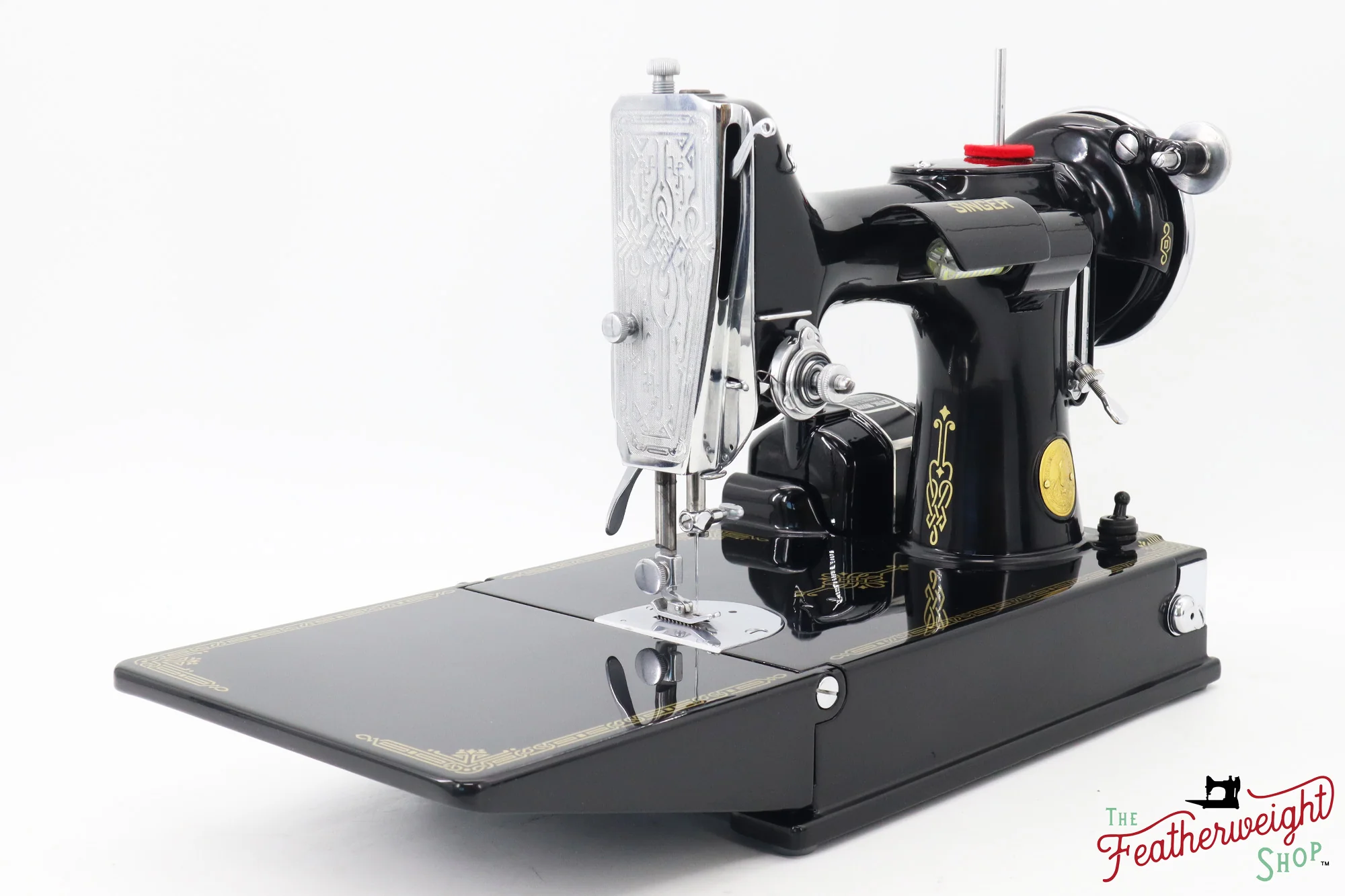 Singer Featherweight 221 Sewing machine, "First-Run" 1933 AD5473** - Fully Restored in Gloss Black - Image 3