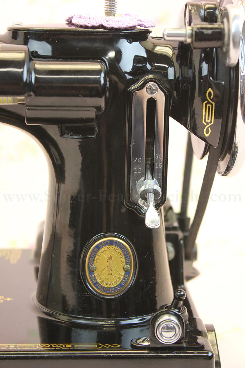 Singer Featherweight 221 Sewing Machine GOLDEN GATE SAN FRANCISCO Edition AF090*** - Image 15
