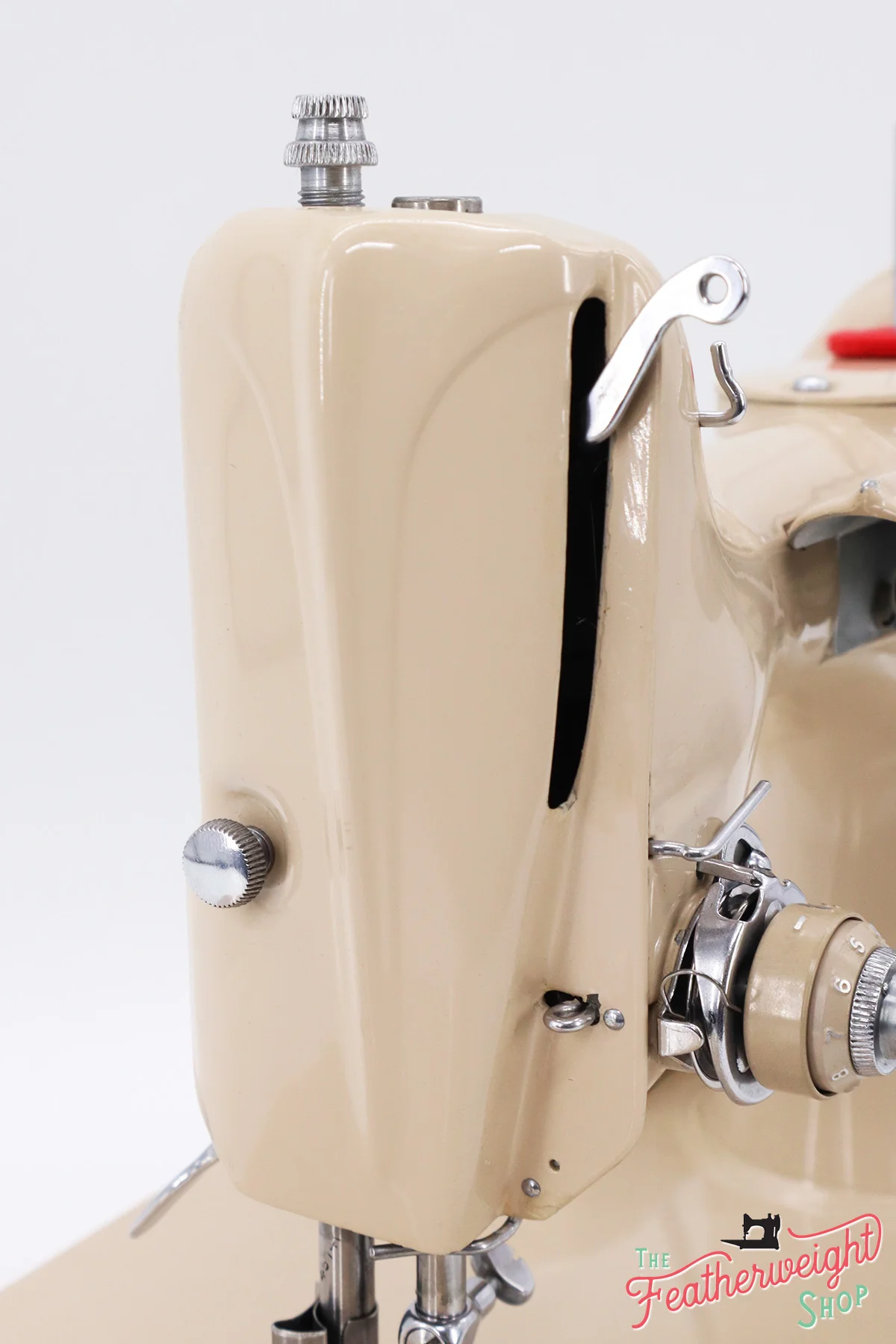 Singer Featherweight 221 Sewing Machine, TAN JE1579** - Image 14