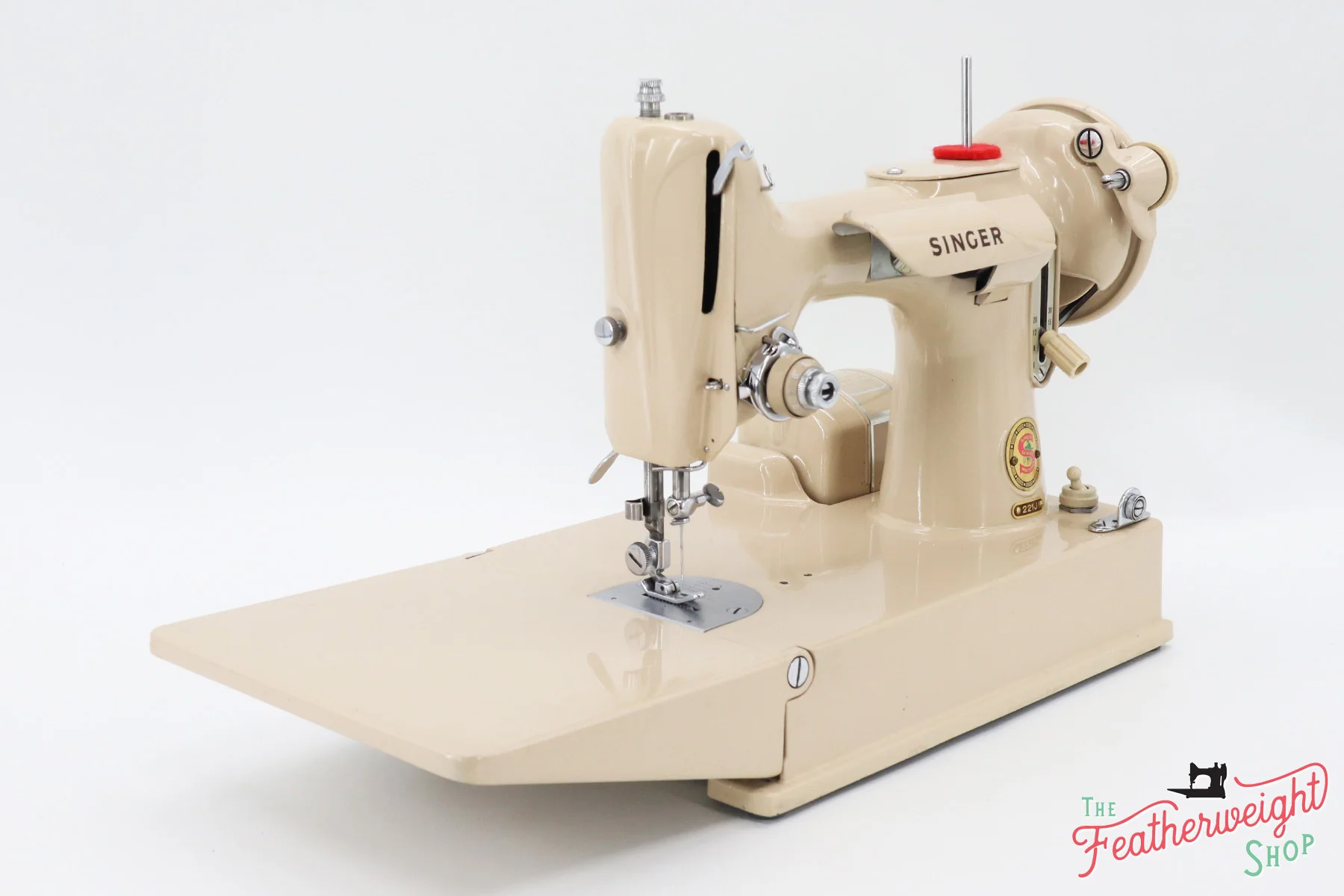 Singer Featherweight 221 Sewing Machine, TAN JE1579** - Image 3