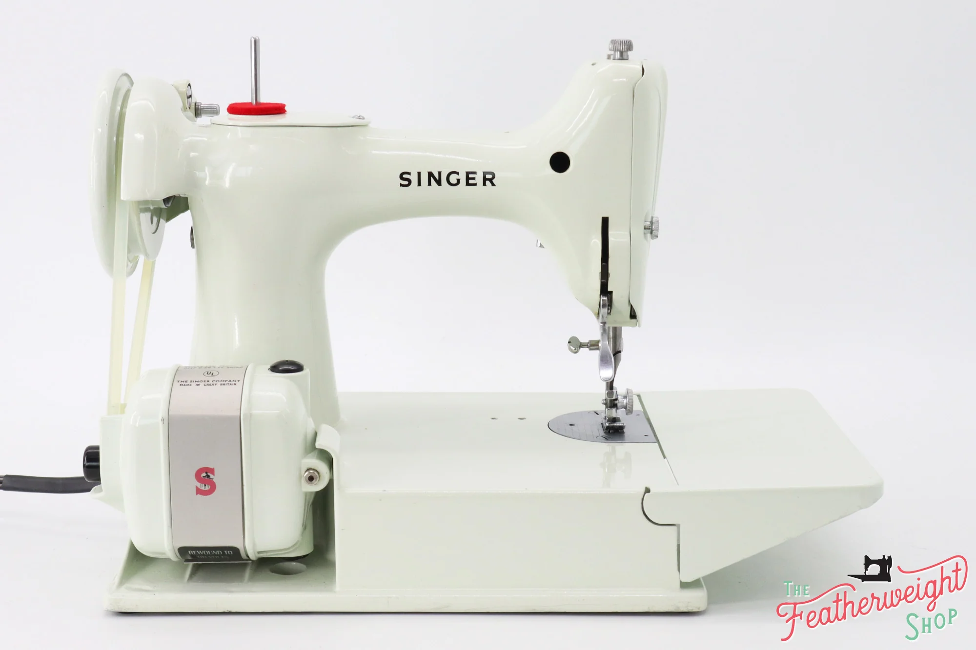 Singer Featherweight 221 Sewing Machine, WHITE EV781*** - Image 7