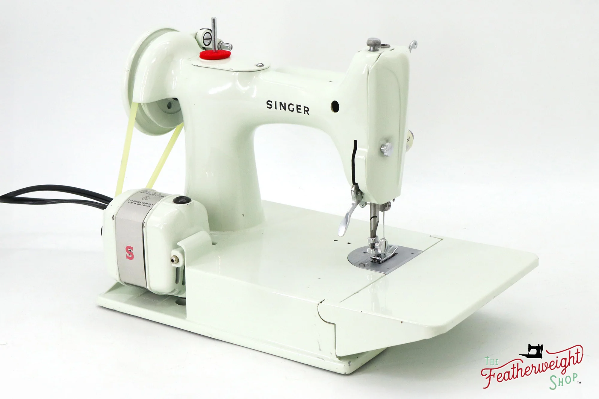 Singer Featherweight 221K Sewing Machine, WHITE - EV887*** - Image 5