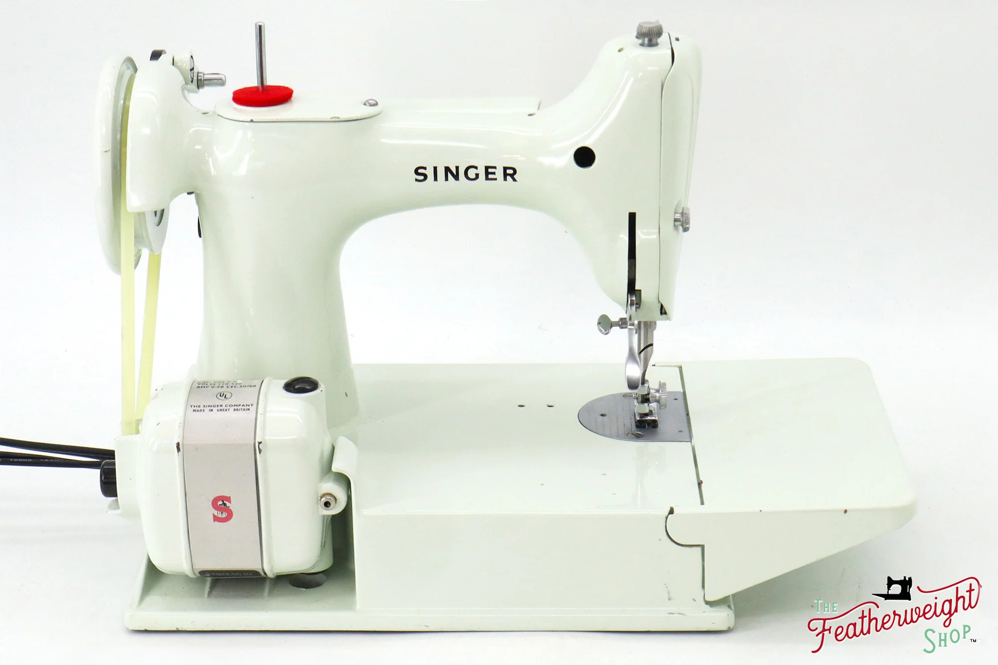 Singer Featherweight 221K Sewing Machine, WHITE - EV887*** - Image 6