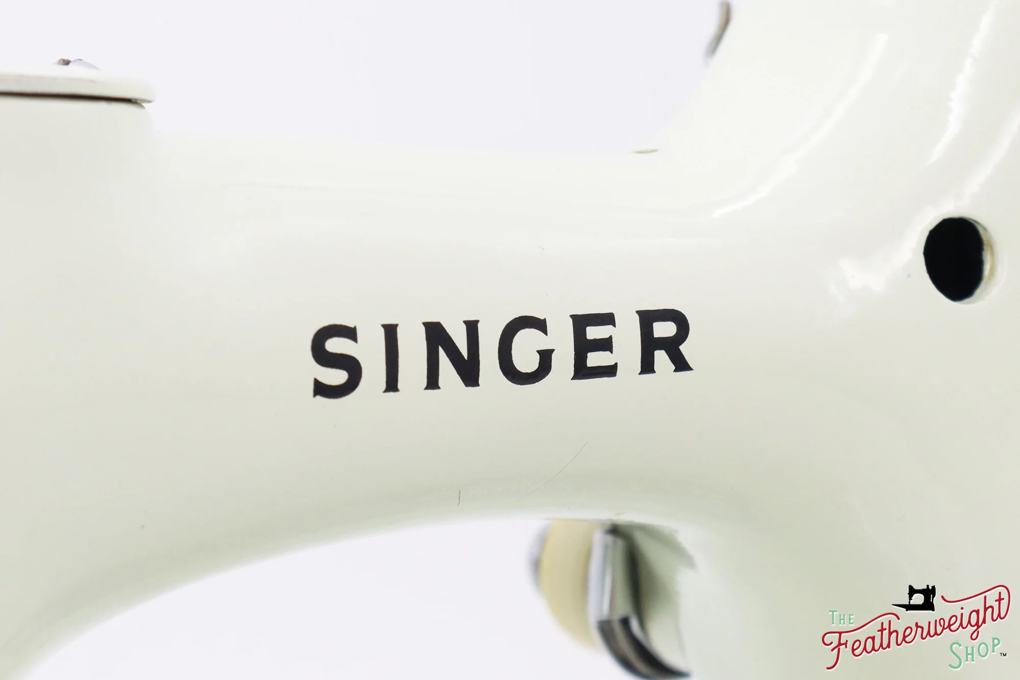 Singer Featherweight 221 Sewing Machine, WHITE - EV894*** - Image 11