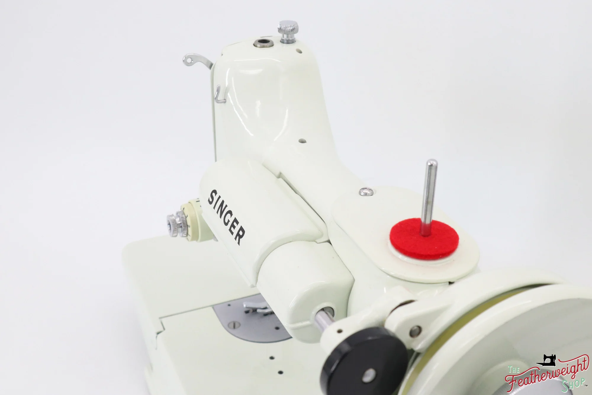 Singer Featherweight 221 Sewing Machine, WHITE - EV978*** - Image 14