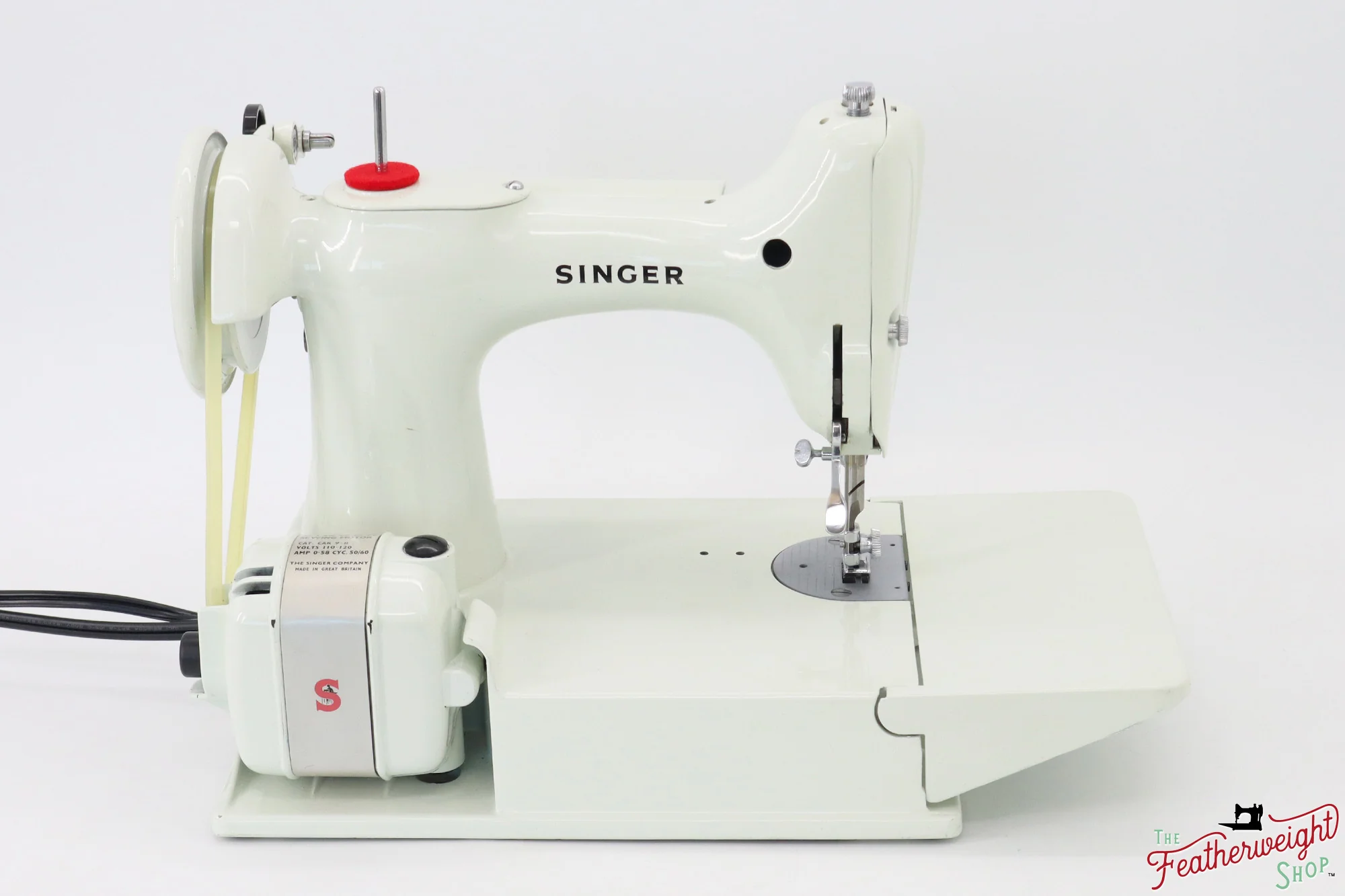Singer Featherweight 221 Sewing Machine, WHITE - EV978*** - Image 7