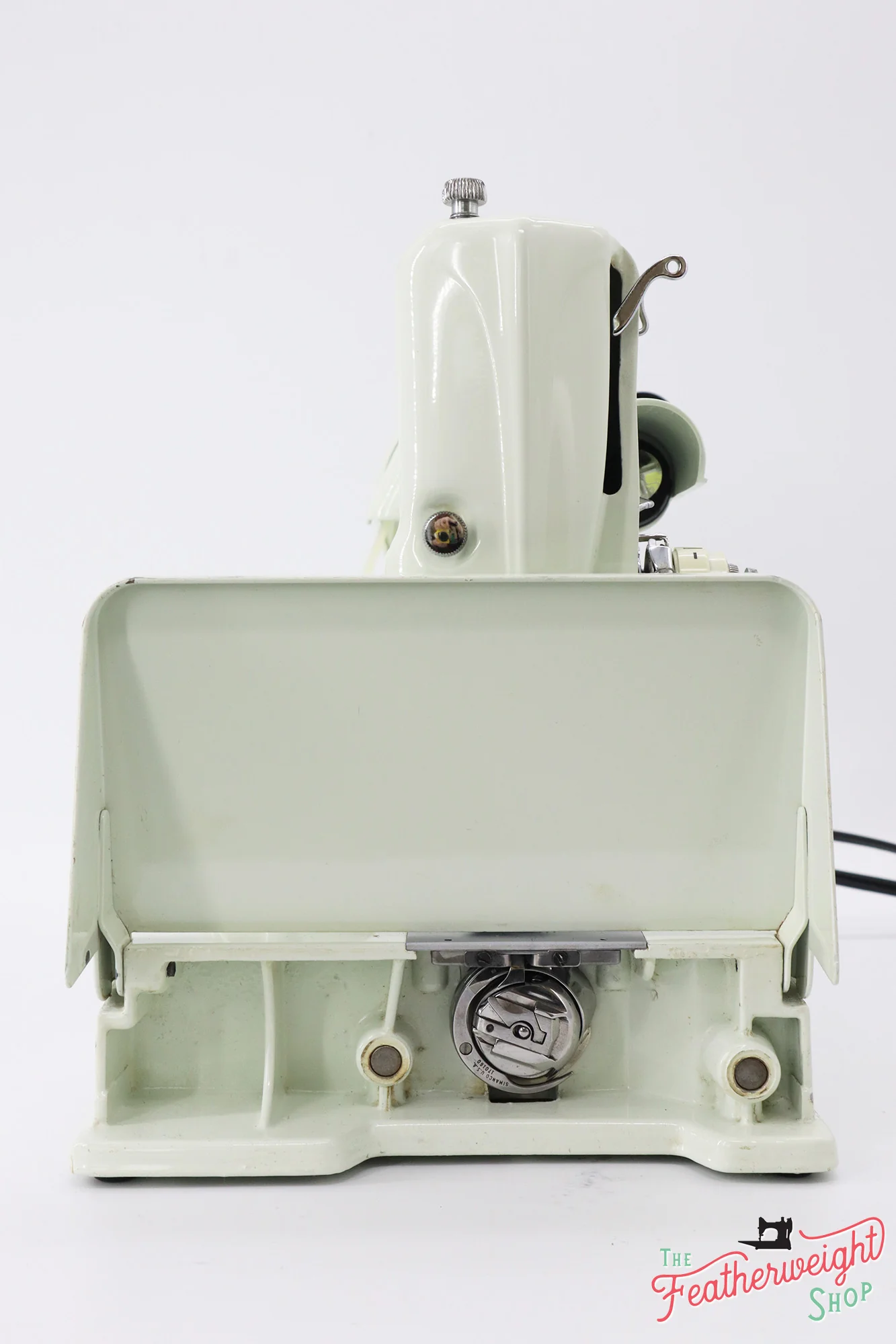 Singer Featherweight 221 Sewing Machine, WHITE EV9828** - Image 3