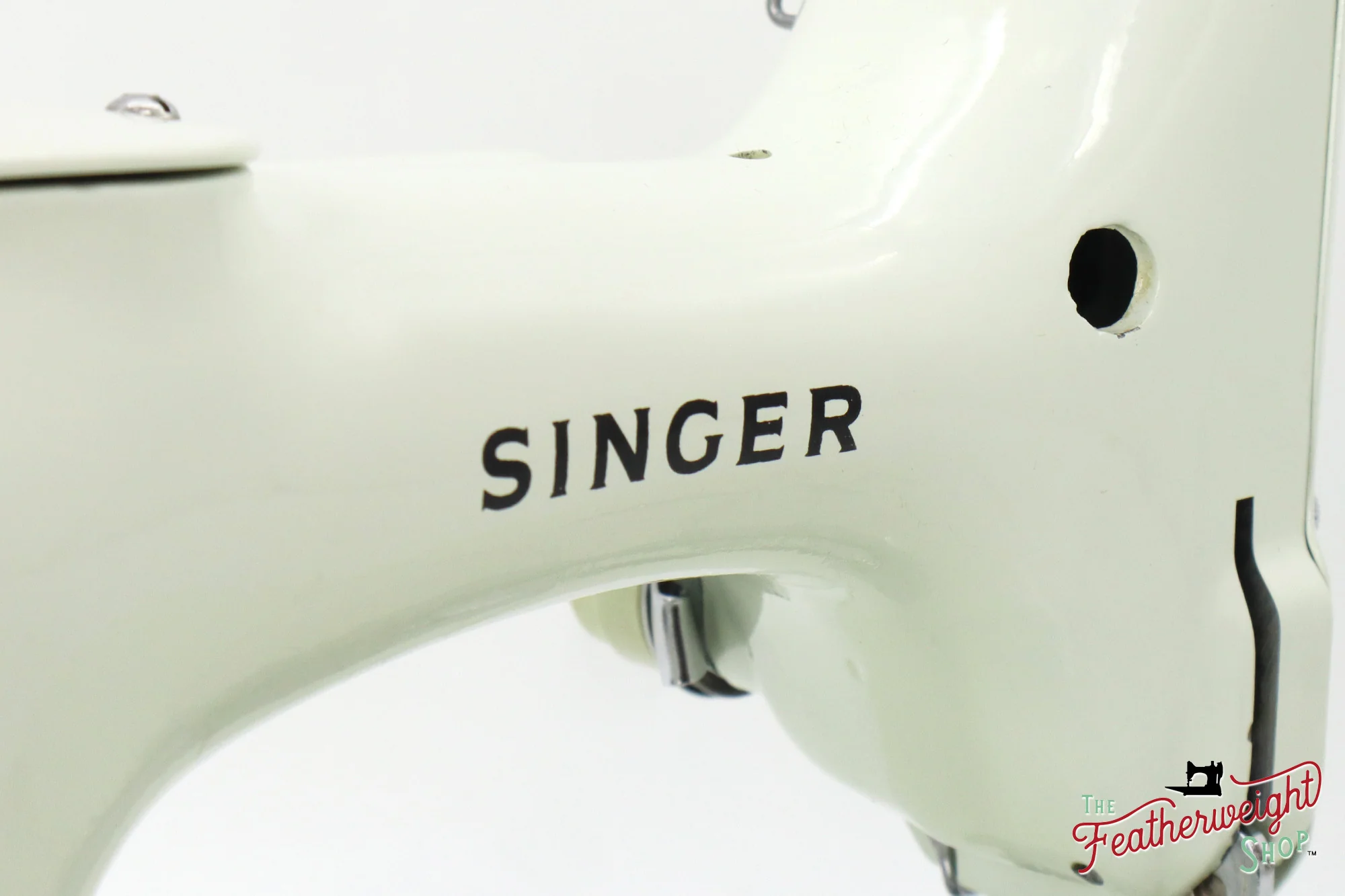 Singer Featherweight 221K Sewing Machine, WHITE - EV99384* - Image 11