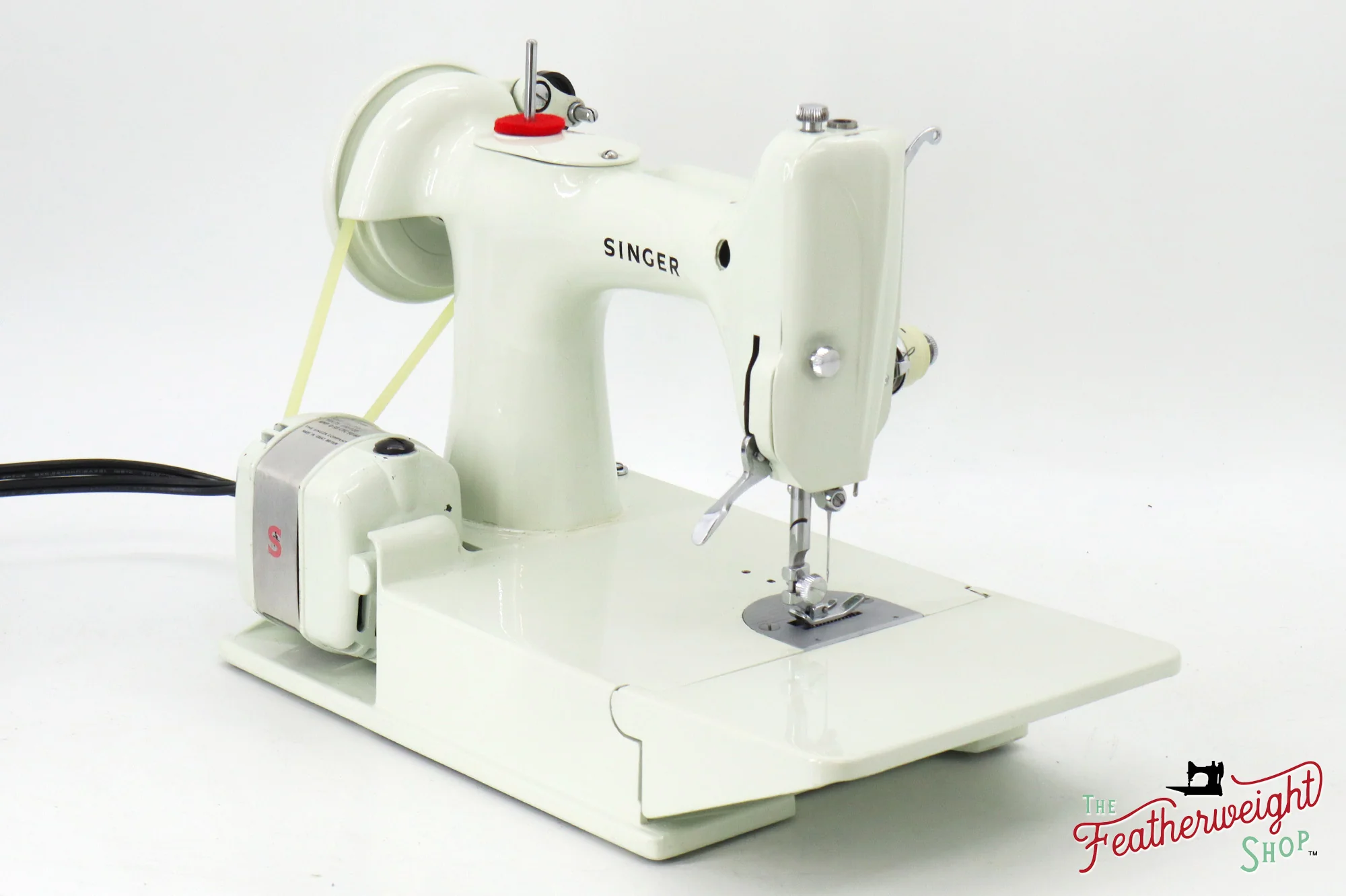 Singer Featherweight 221K Sewing Machine, WHITE - EV99384* - Image 6
