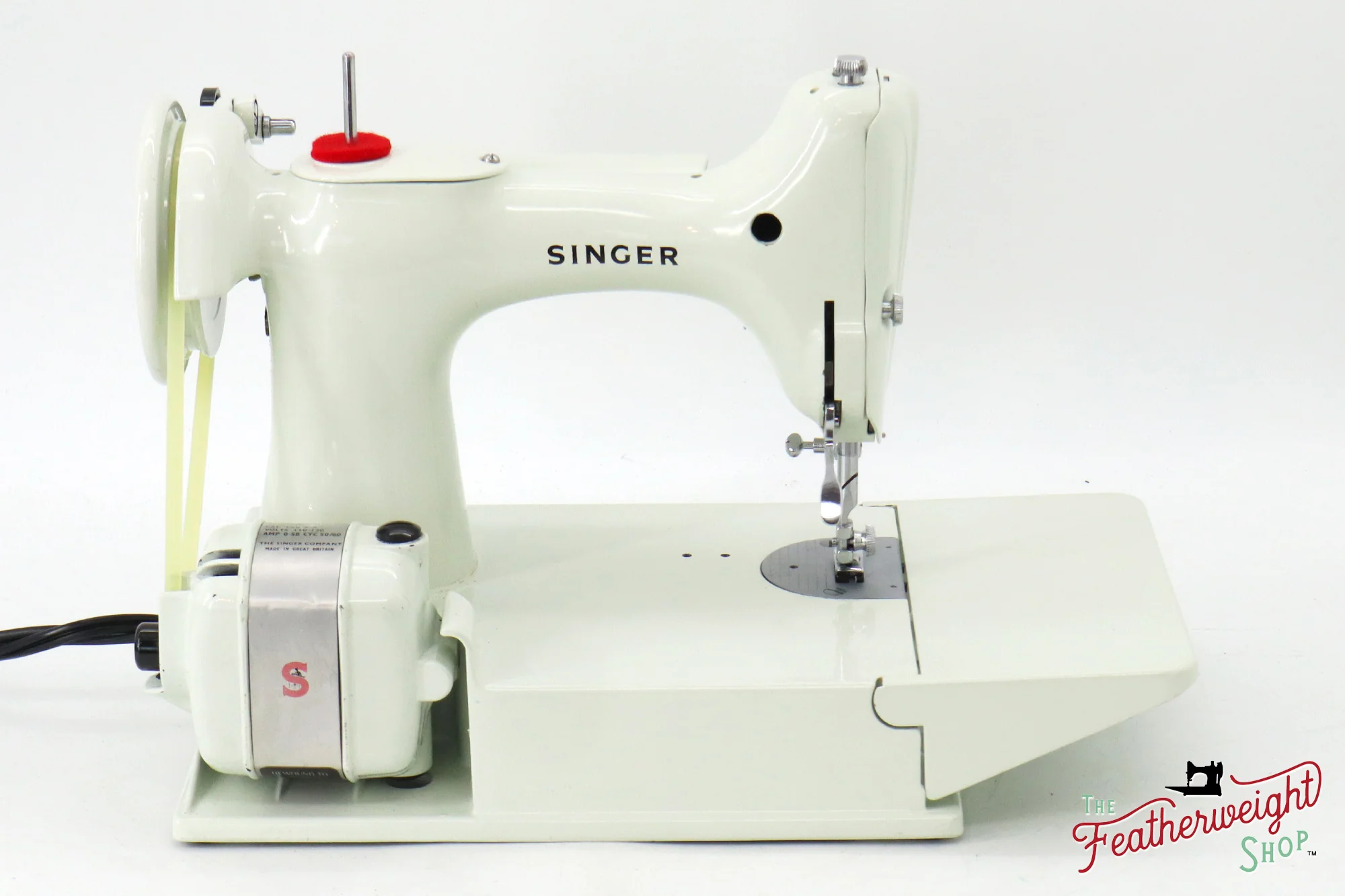 Singer Featherweight 221K Sewing Machine, WHITE - EV99384* - Image 7
