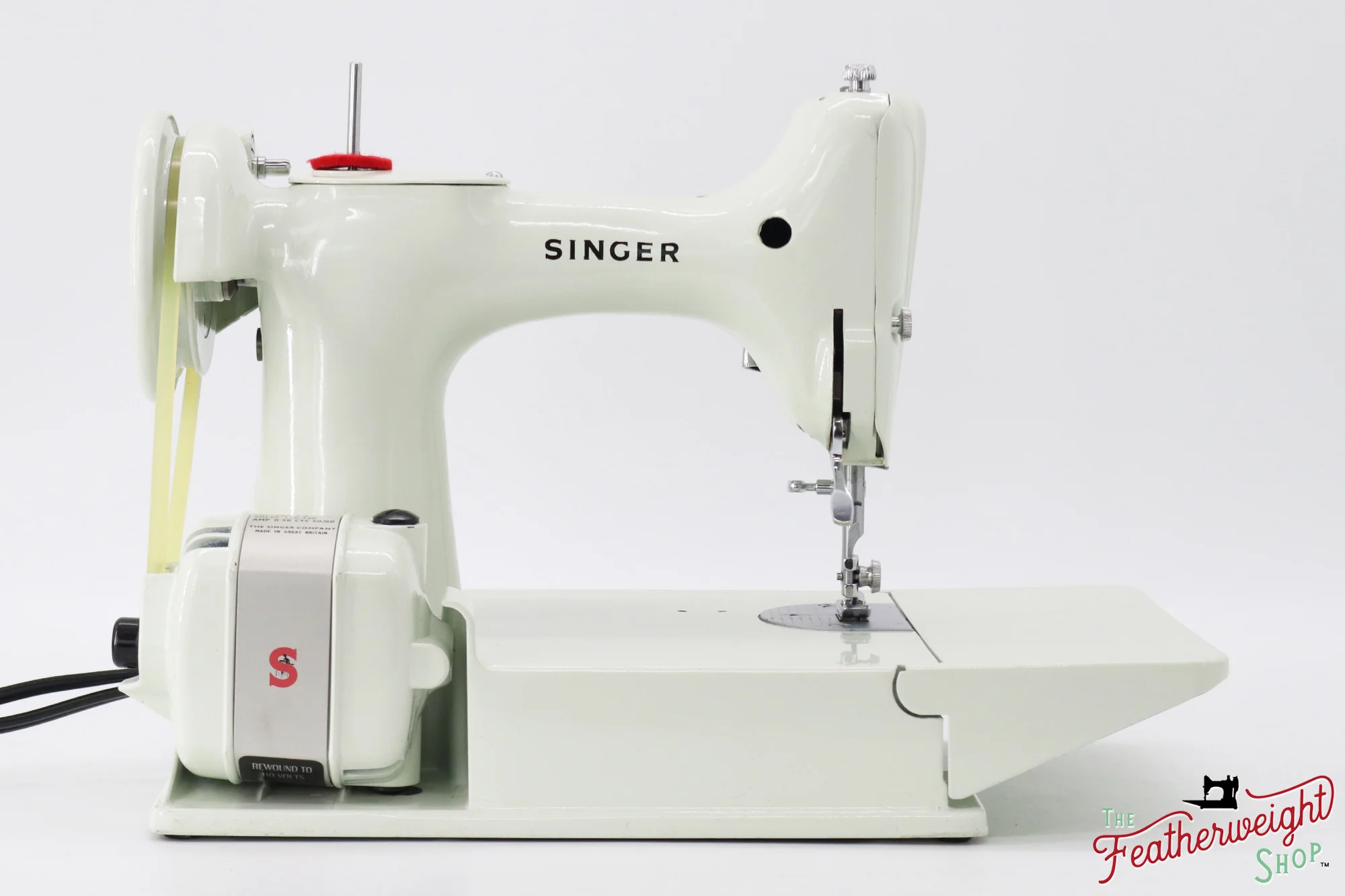Singer Featherweight 221 Sewing Machine, WHITE - EY995*** - Image 6