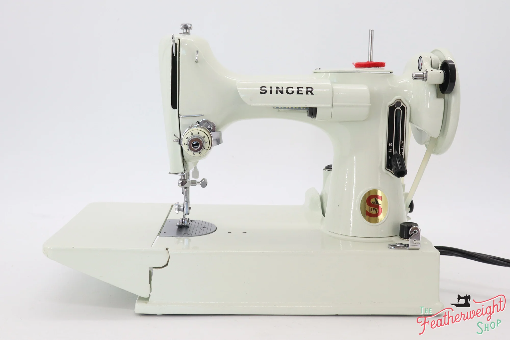 Singer Featherweight 221 Sewing Machine, WHITE FA227*** - Image 2