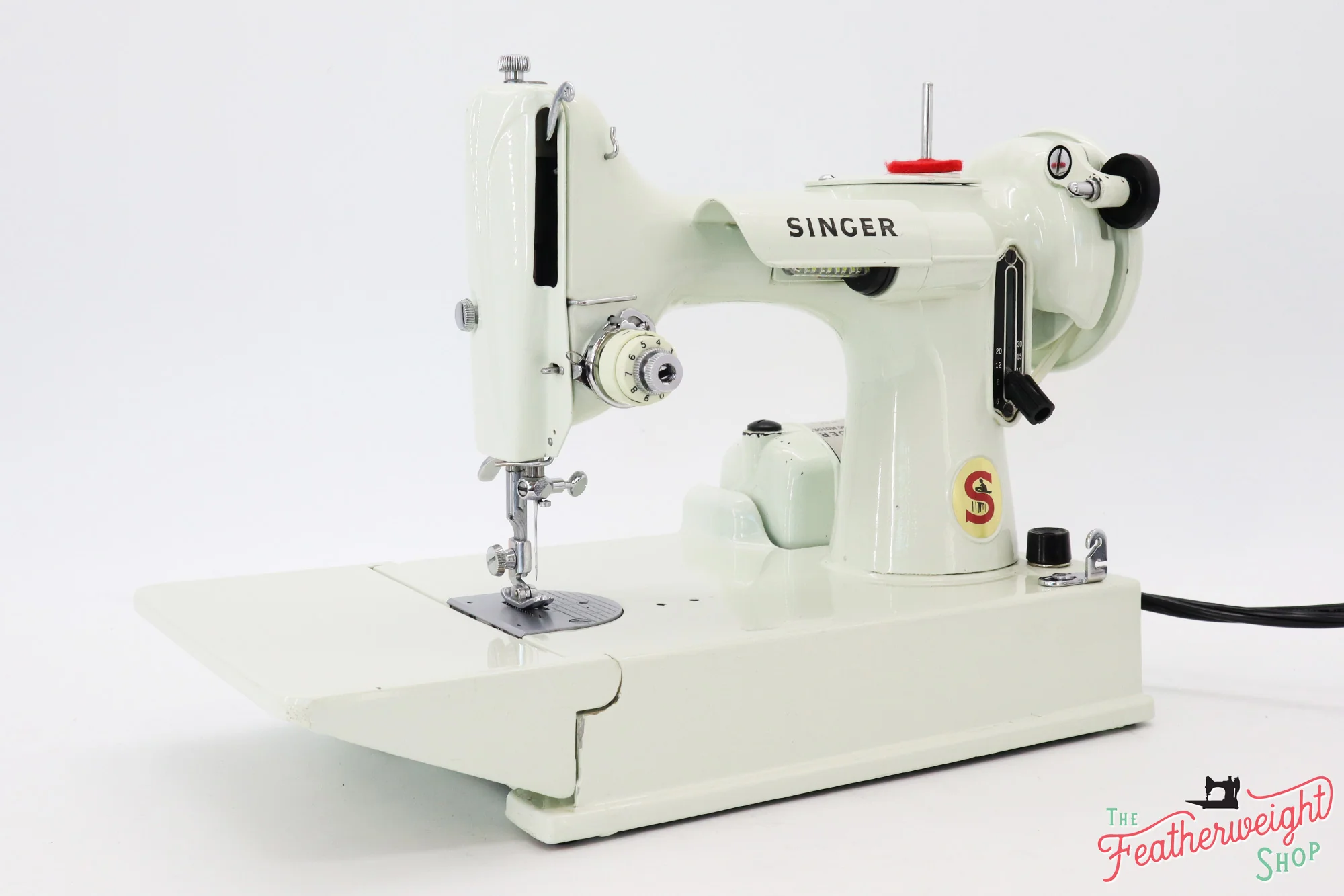 Singer Featherweight 221 Sewing Machine, WHITE FA227*** - Image 3