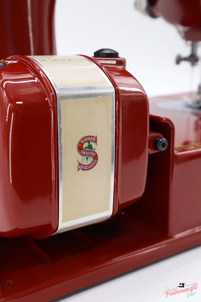 Singer Featherweight 221J Sewing Machine JE159*** - Fully Restored in 'Fire Brick Red' - Image 18