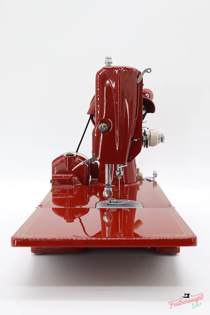 Singer Featherweight 221J Sewing Machine JE159*** - Fully Restored in 'Fire Brick Red' - Image 5