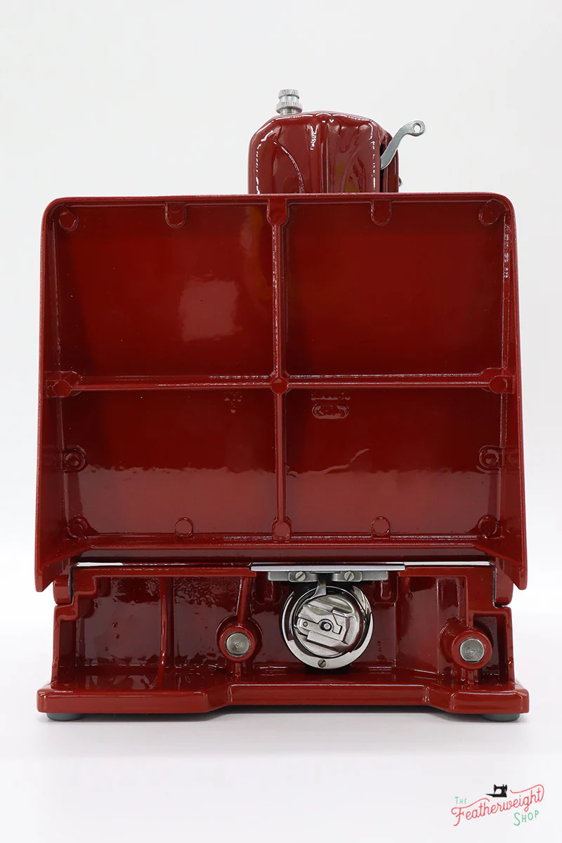Singer Featherweight 221J Sewing Machine JE159*** - Fully Restored in 'Fire Brick Red' - Image 6