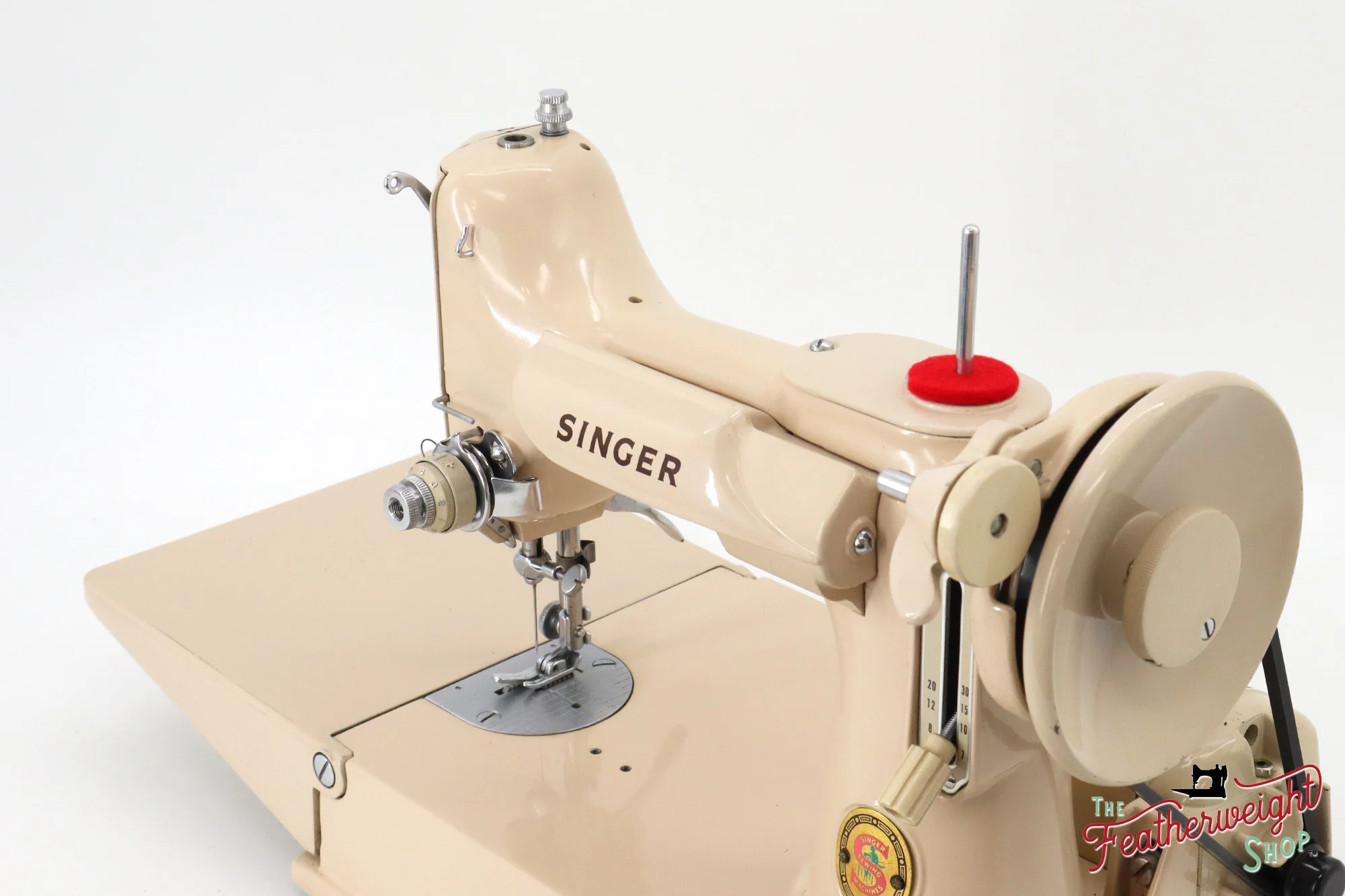 Singer Featherweight 221J Sewing Machine, Tan - JE1598** - Image 13