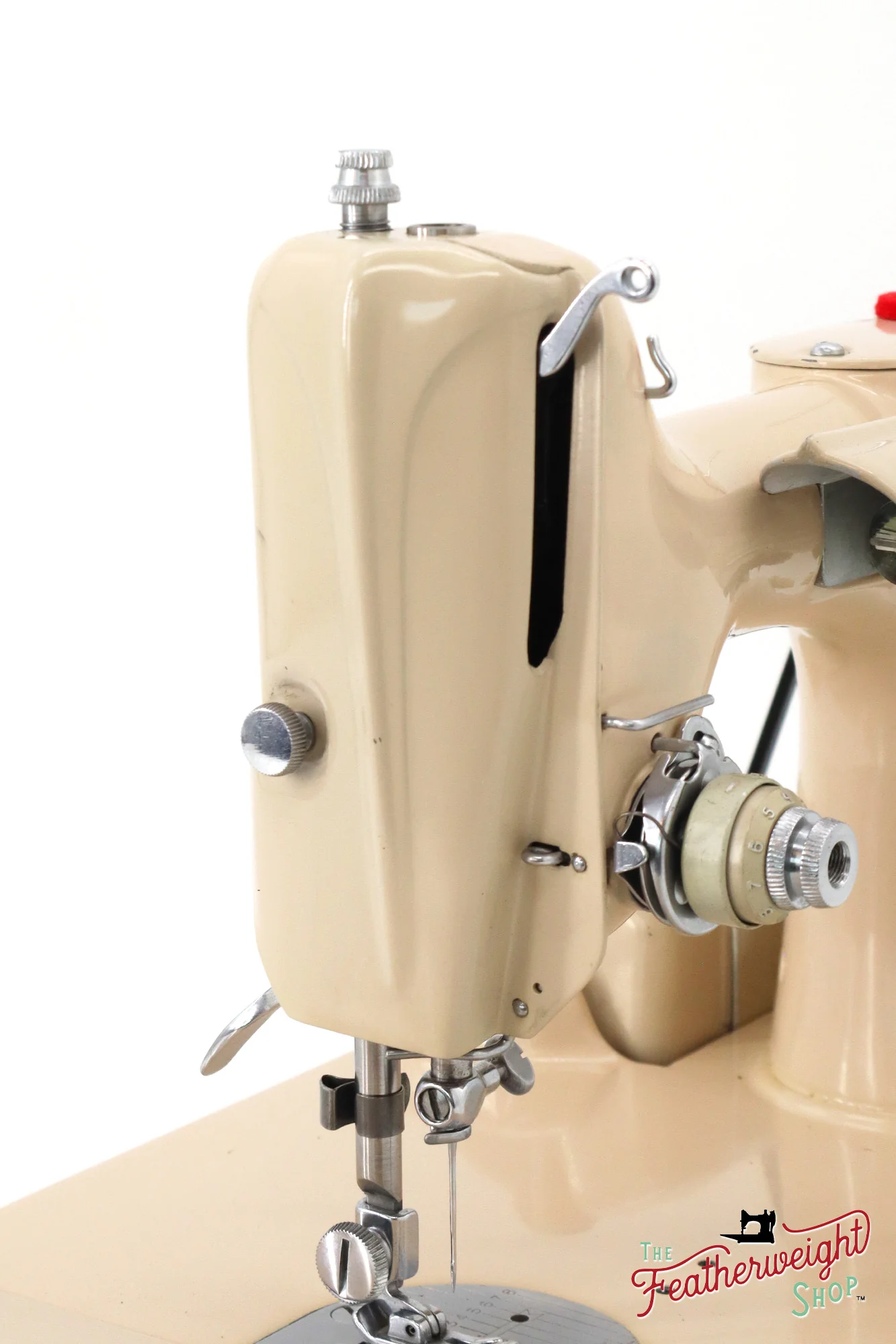 Singer Featherweight 221J Sewing Machine, Tan - JE1598** - Image 14