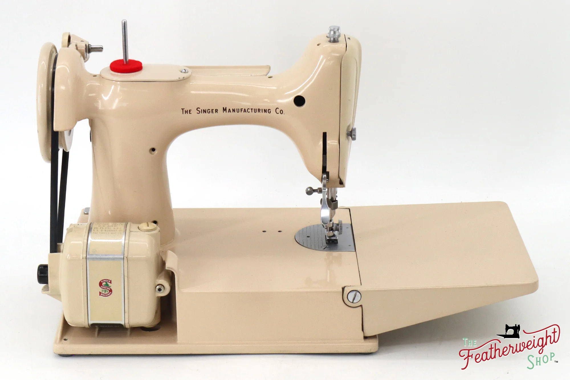 Singer Featherweight 221J Sewing Machine, Tan - JE1598** - Image 7
