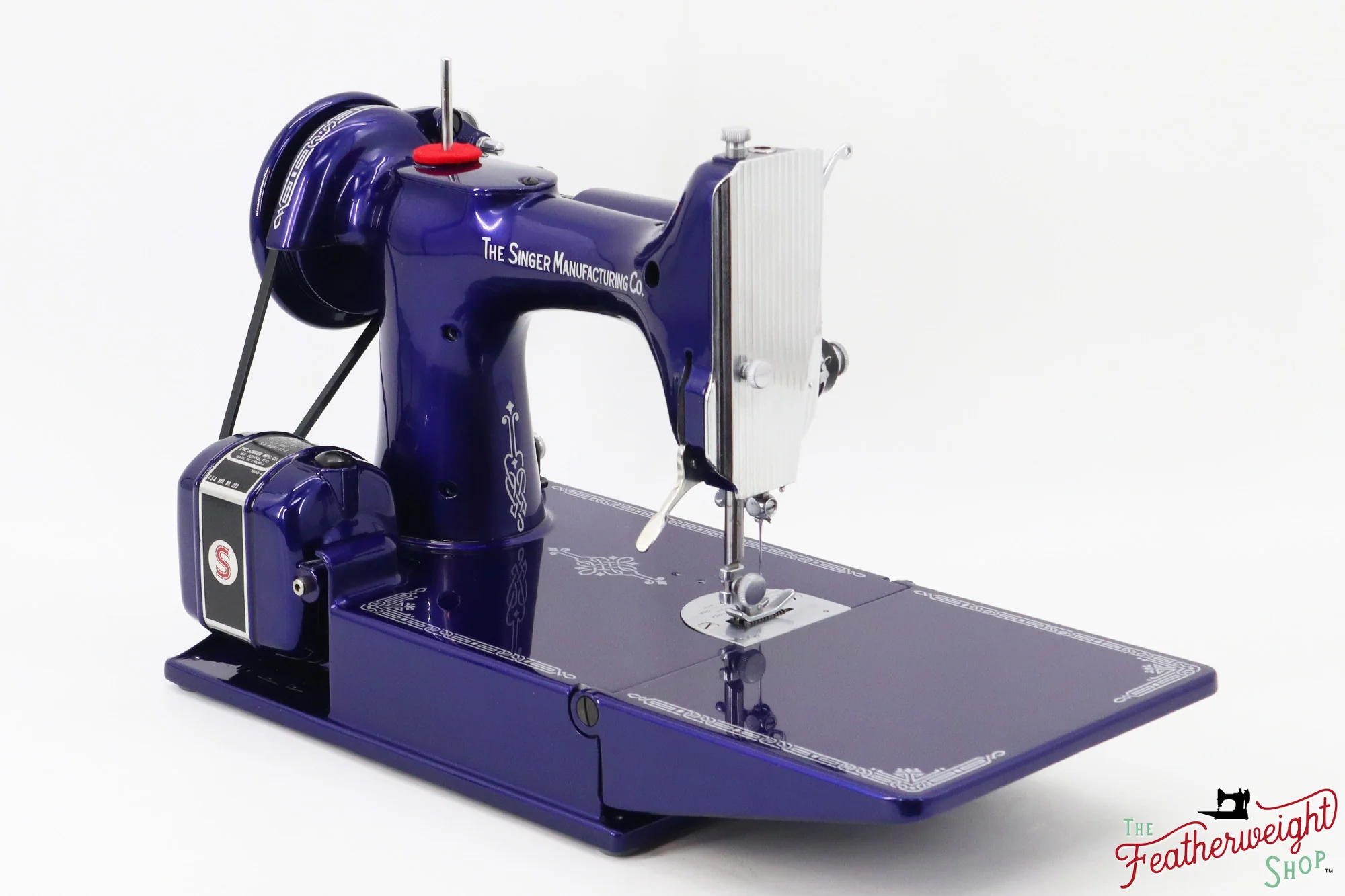 Singer Featherweight 221K, 1951 - EG438*** - Fully Restored in Cobalt Blue - Image 5