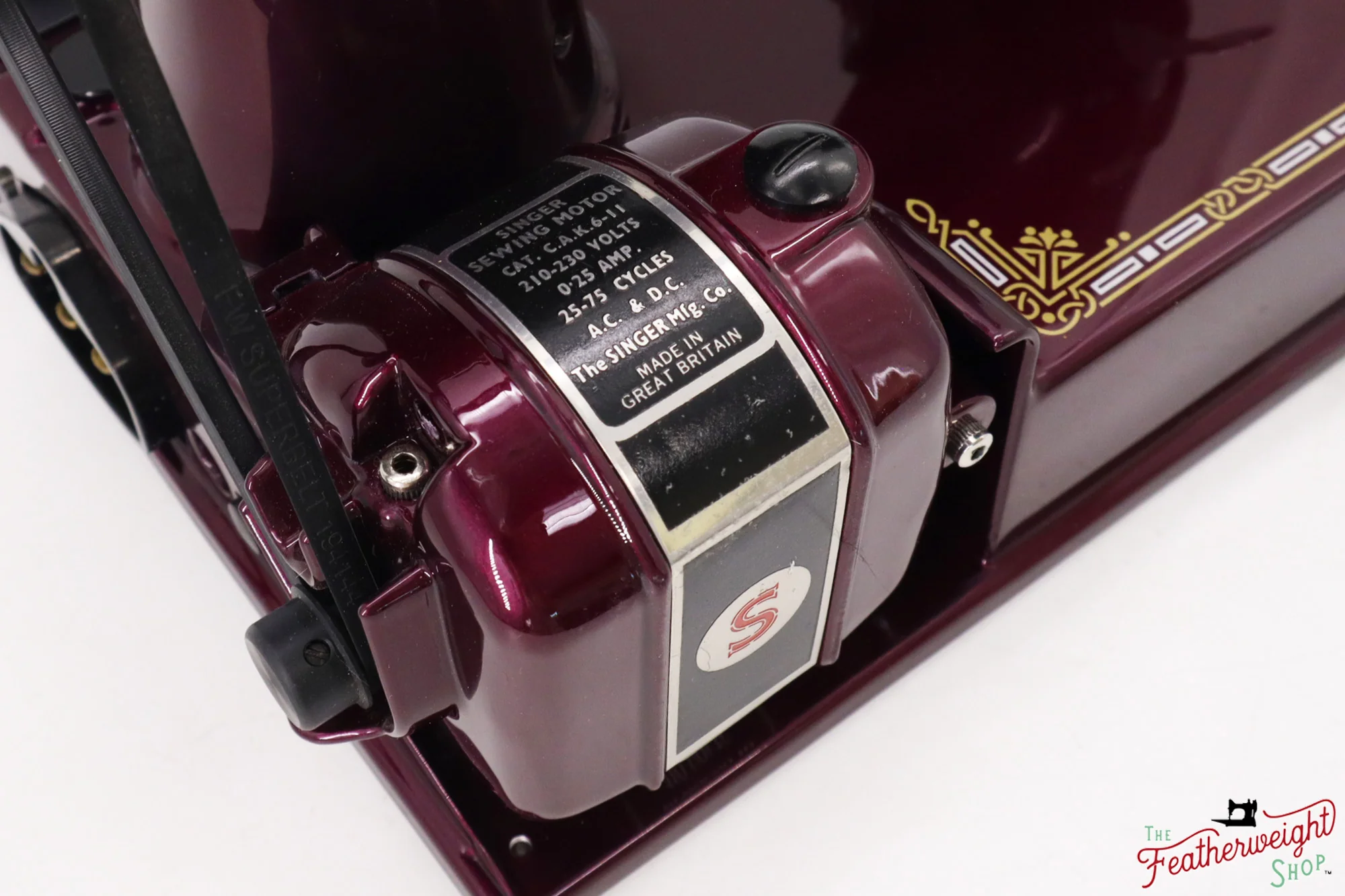 Singer Featherweight 221K, 1952 - EH241*** - Fully Restored in Star Garnet - Image 15
