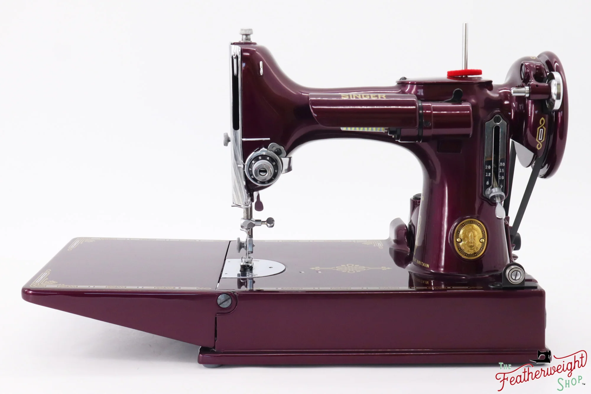 Singer Featherweight 221K, 1952 - EH241*** - Fully Restored in Star Garnet - Image 2