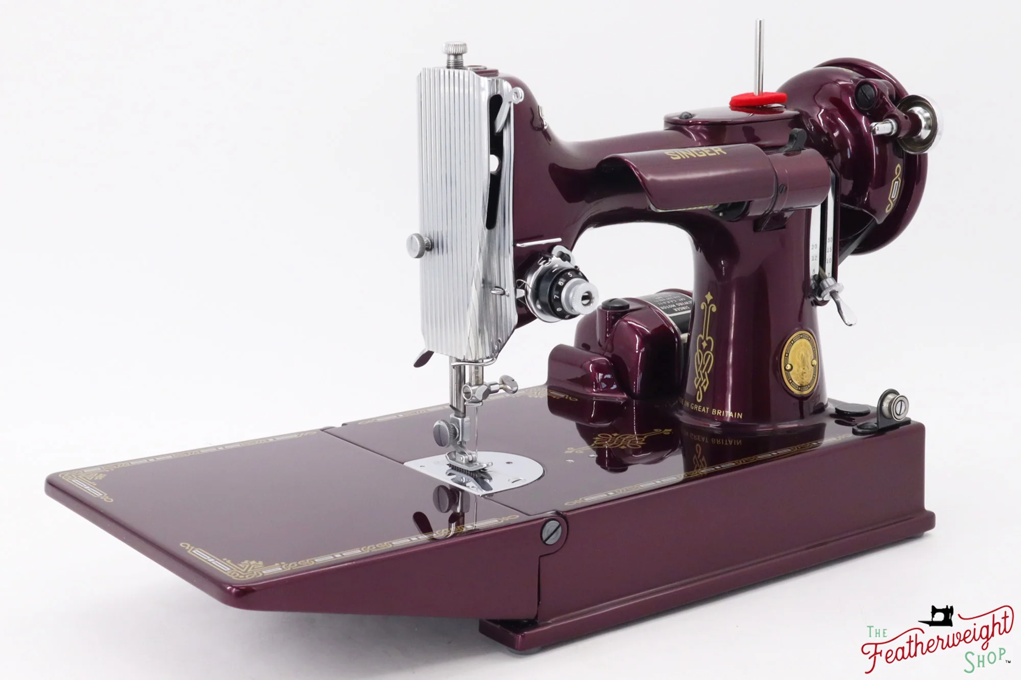 Singer Featherweight 221K, 1952 - EH241*** - Fully Restored in Star Garnet - Image 4