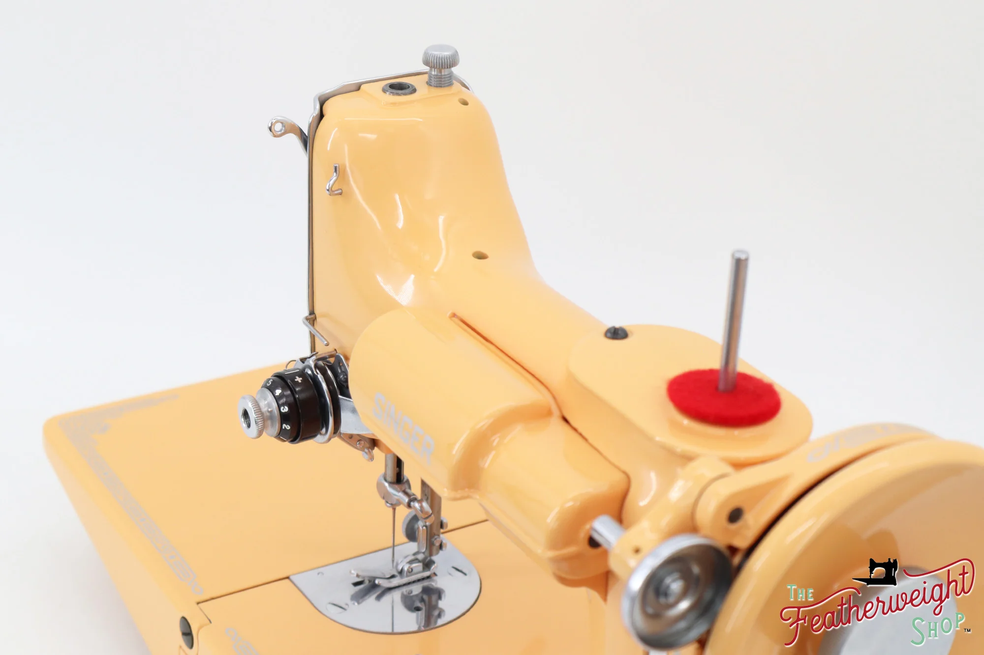 Singer Featherweight 221K, Centennial - EF566*** - Fully Restored in Delightful Apricot - Image 12