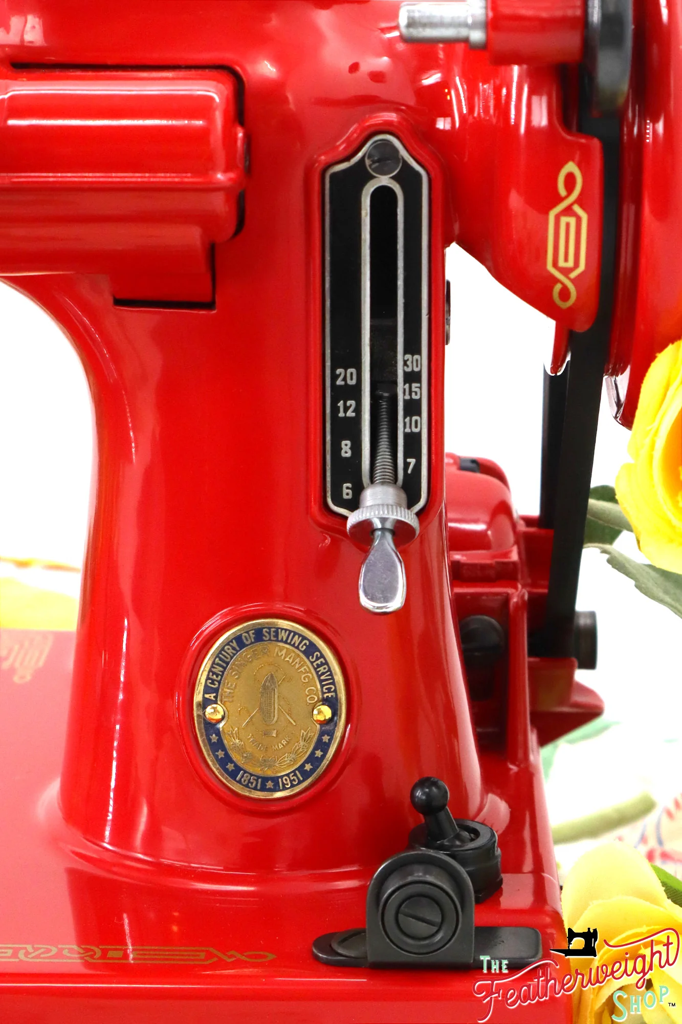 Singer Featherweight 221K, Centennial - EG3030** - Fully Restored in Liberty Red - Image 13