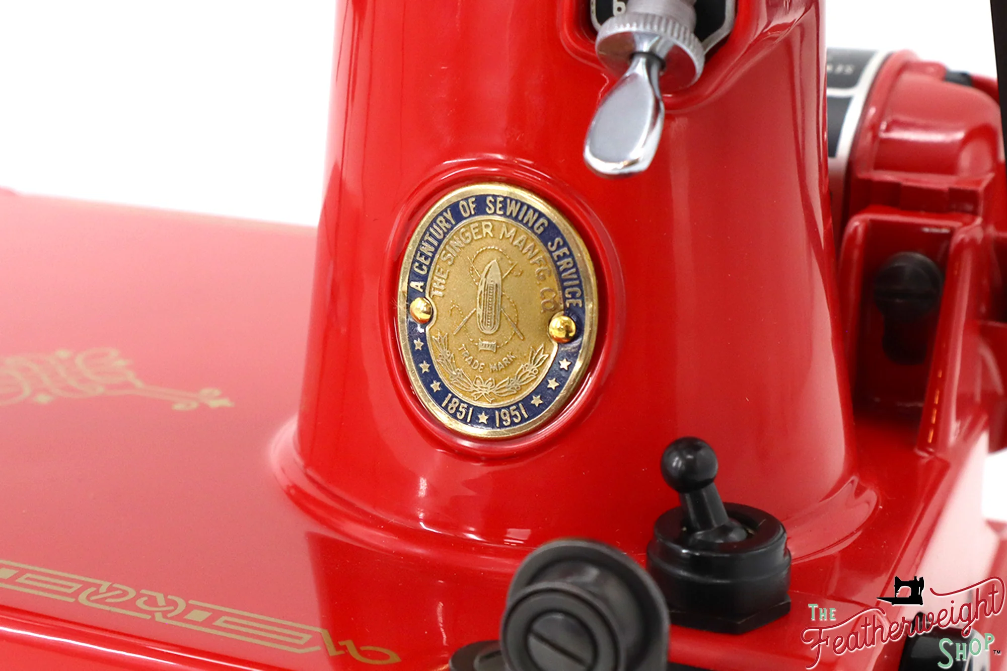 Singer Featherweight 221K, Centennial - EG3030** - Fully Restored in Liberty Red - Image 7