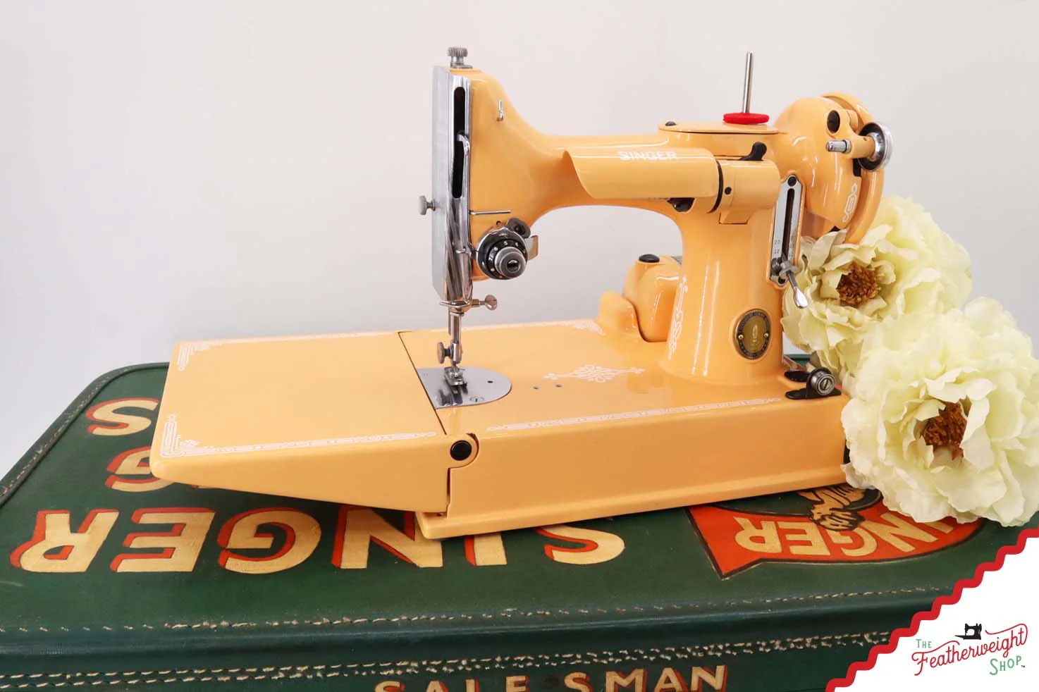 Singer Featherweight 221K, Centennial - EG353*** - Fully Restored in Dreamsicle - Image 3