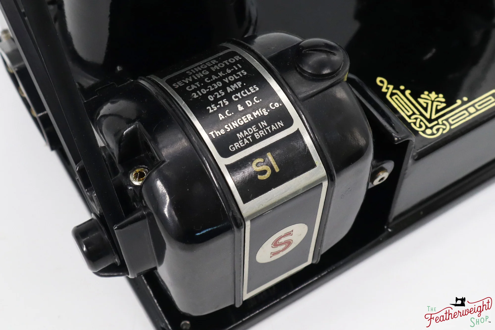 Singer Featherweight 221K Centennial, EH001***, RARE Great Britain Decal - Image 15