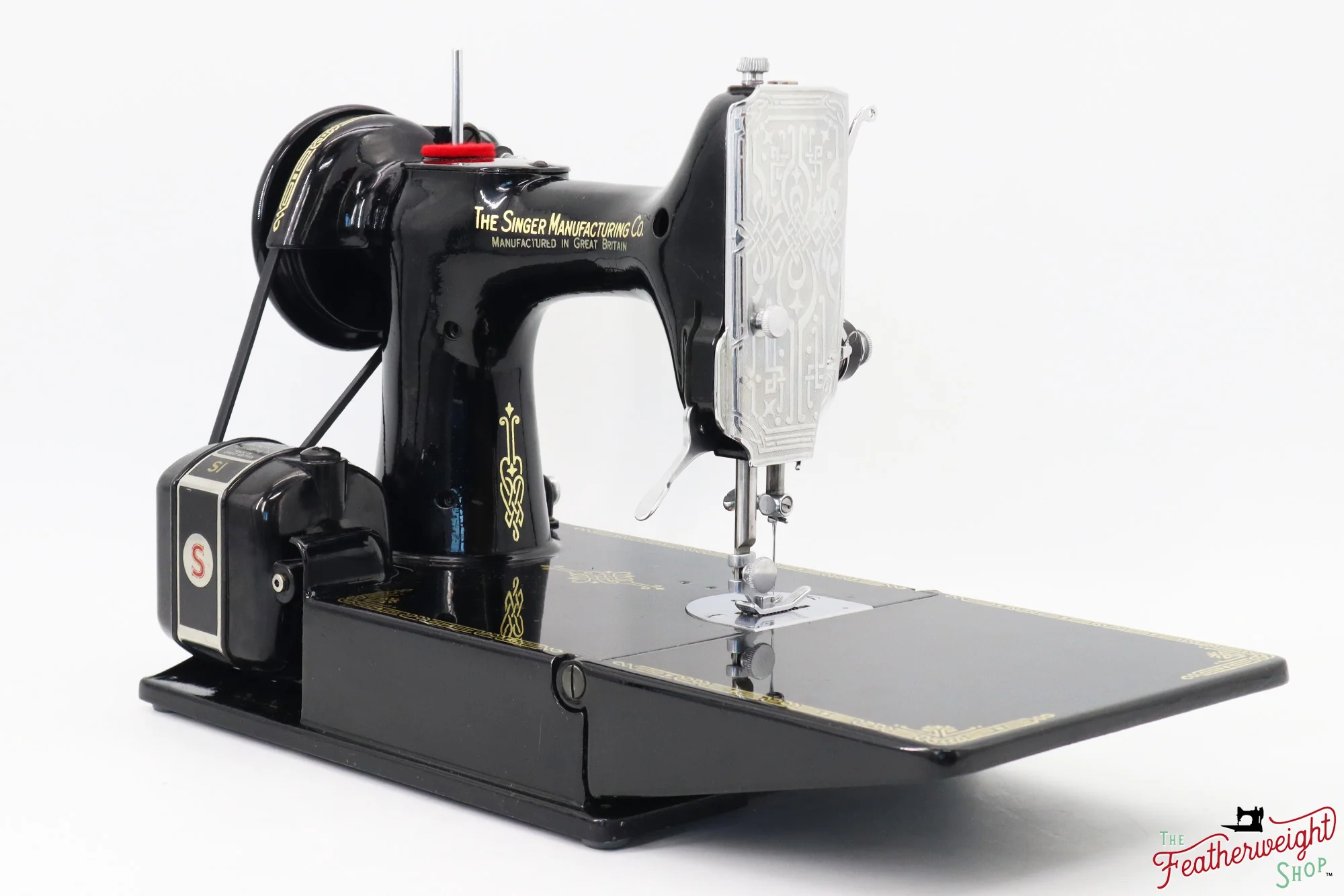 Singer Featherweight 221K Centennial, EH001***, RARE Great Britain Decal - Image 5