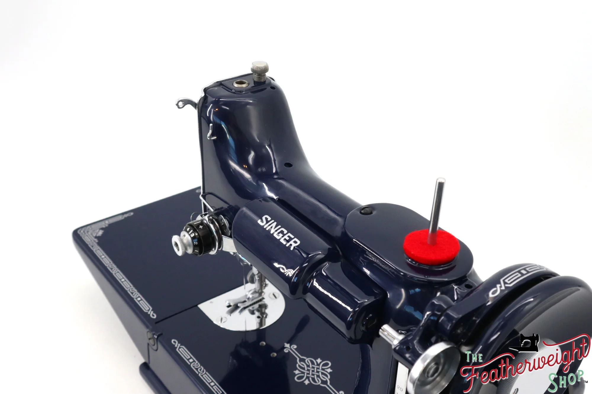 Singer Featherweight 221K - EE574*** - Fully Restored in Navy - Image 12