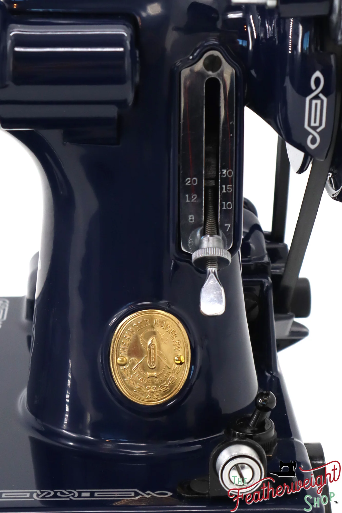 Singer Featherweight 221K - EE574*** - Fully Restored in Navy - Image 15