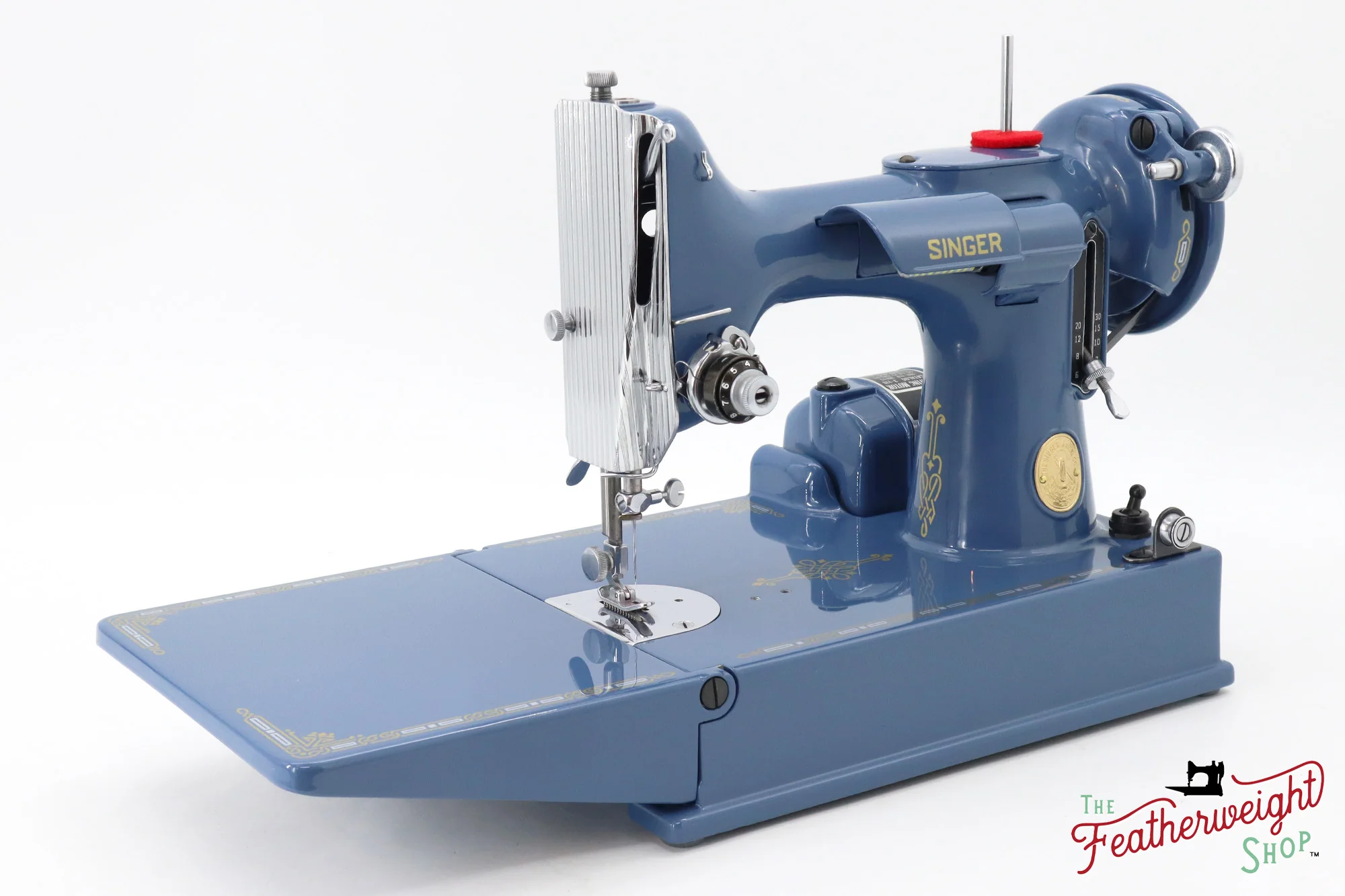 Singer Featherweight 221K - EE575*** - Fully Restored in Denim - Image 4