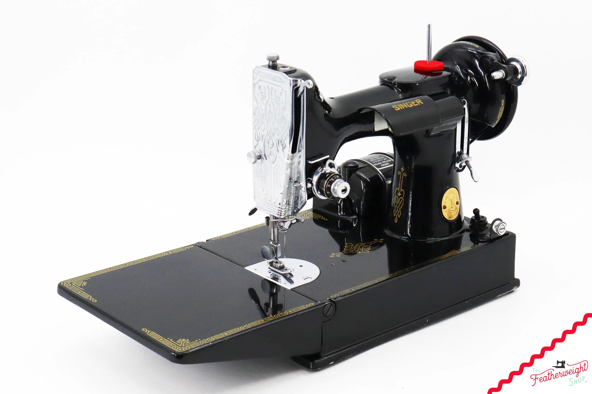 Singer Featherweight 221K, EF160***, RARE Great Britain Decal - Image 4